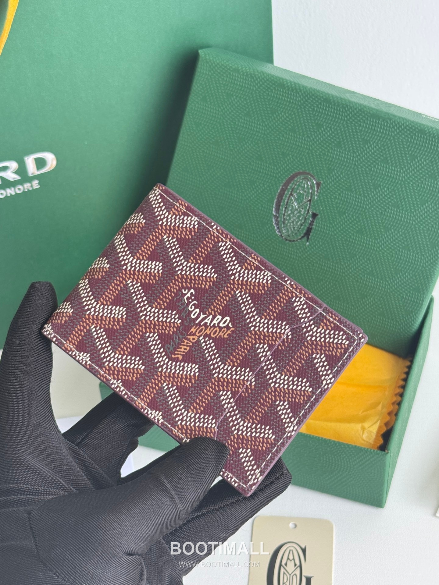 Goyard Insert Victoire Goyardine Canvas Vauzelles Calfskin Card Holder with Slim Insert Design 고야드 인서트 빅투아르 고야르딘 캔버스 보젤 카프스킨 카드홀더 슬림 인서트 3311 10cm 7
