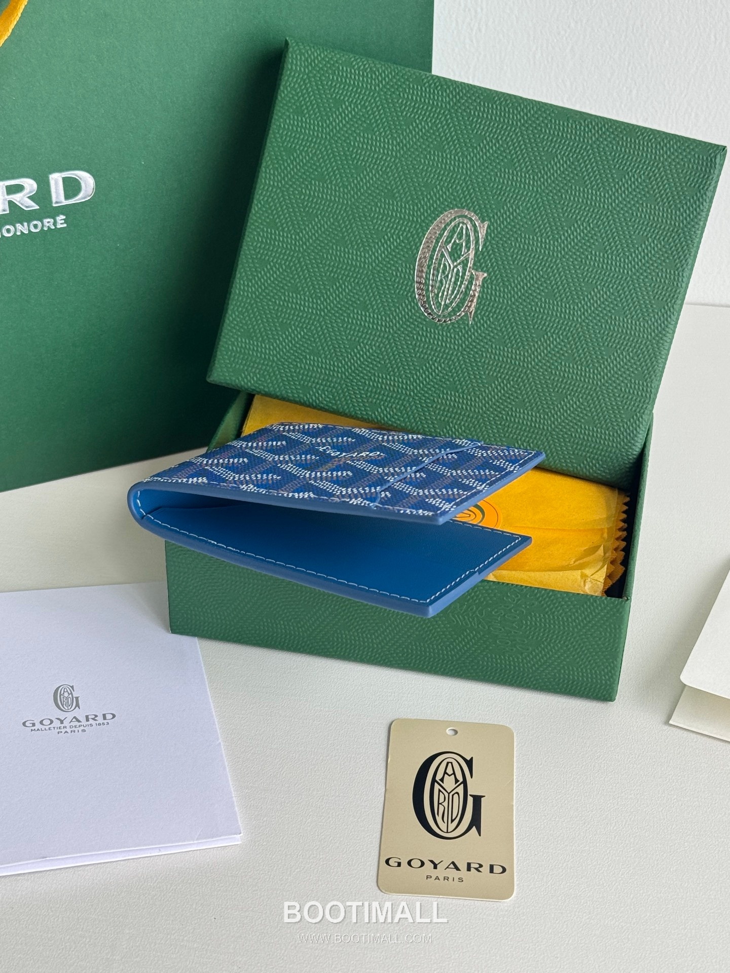 Goyard Insert Victoire Goyardine Canvas Vauzelles Calfskin Card Holder with Slim Insert Design 고야드 인서트 빅투아르 고야르딘 캔버스 보젤 카프스킨 카드홀더 슬림 인서트 3311 10cm 5