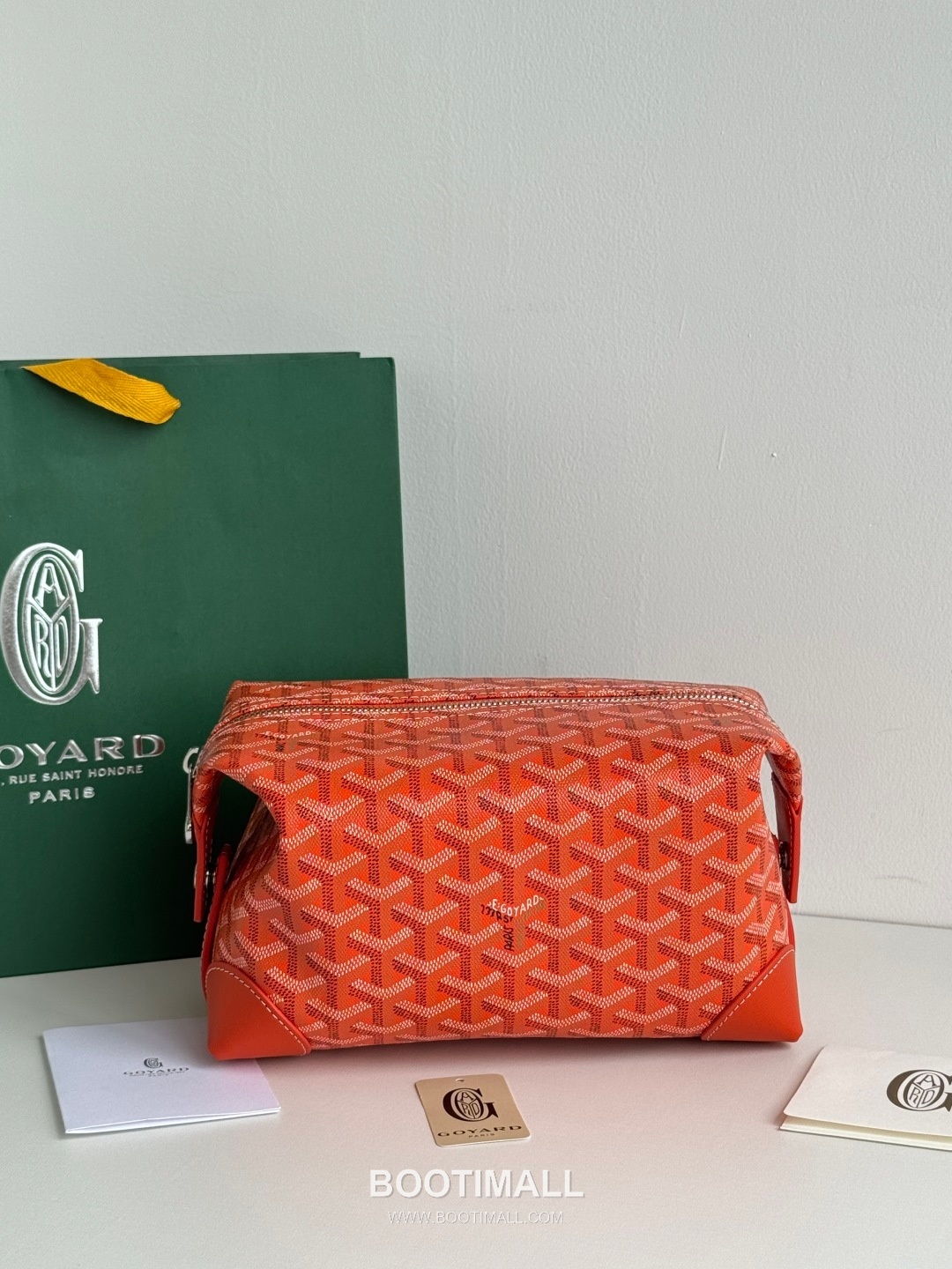 Goyard Boeing Goyardine Canvas Toiletry Pouch with Snap Closure 고야드 보잉 고야르딘 캔버스 토일레트리 파우치 스냅클로저 020216 24cm 1
