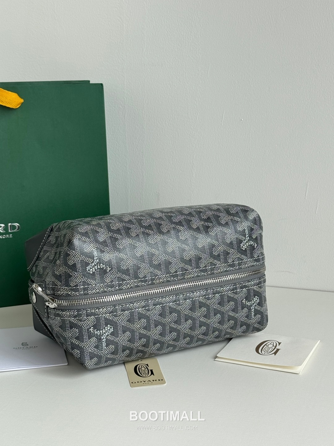 Goyard Boeing Goyardine Canvas Toiletry Pouch with Snap Closure 고야드 보잉 고야르딘 캔버스 토일레트리 파우치 스냅클로저 020216 24cm 5