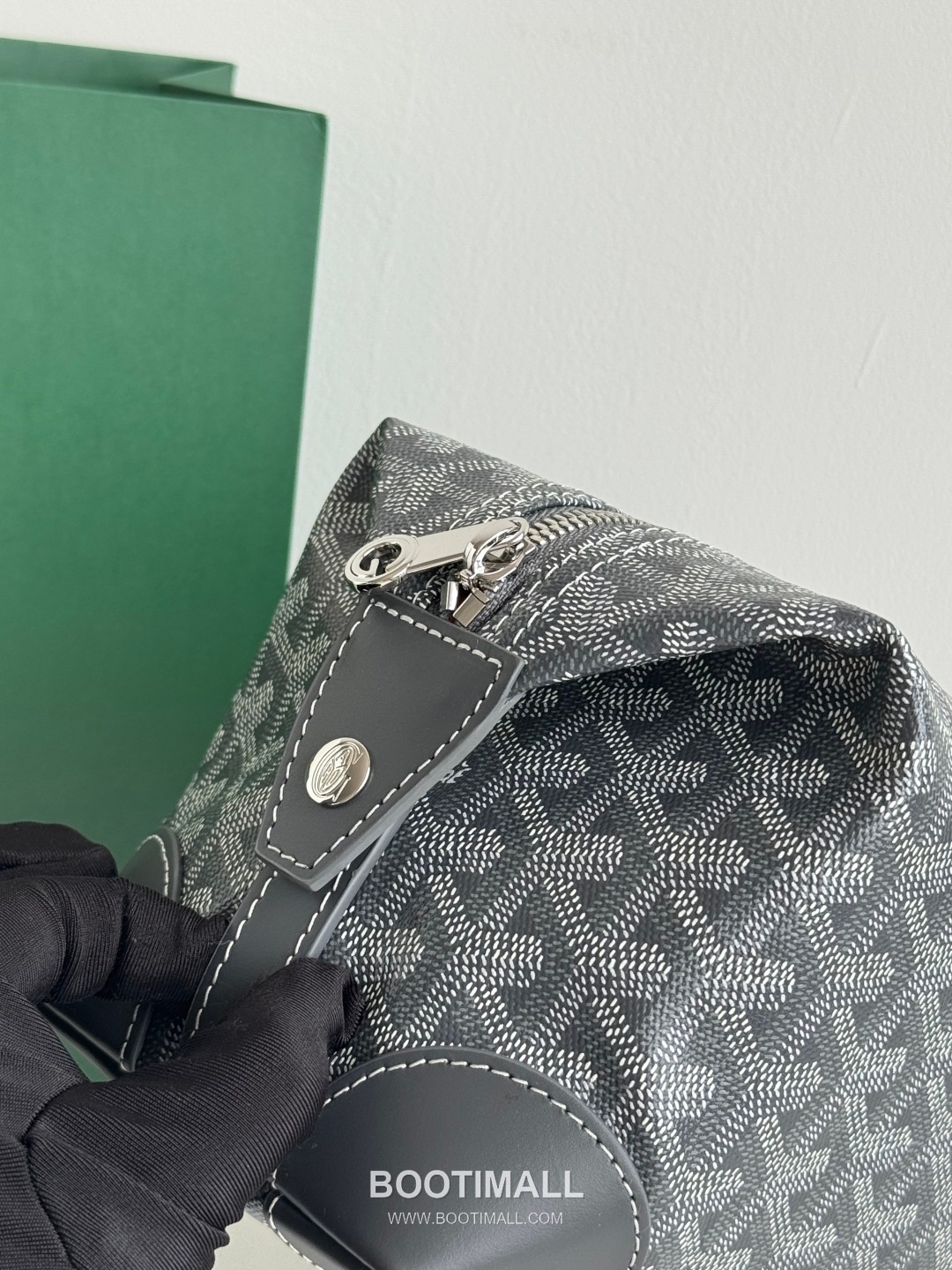 Goyard Boeing Goyardine Canvas Toiletry Pouch with Snap Closure 고야드 보잉 고야르딘 캔버스 토일레트리 파우치 스냅클로저 020216 24cm 6