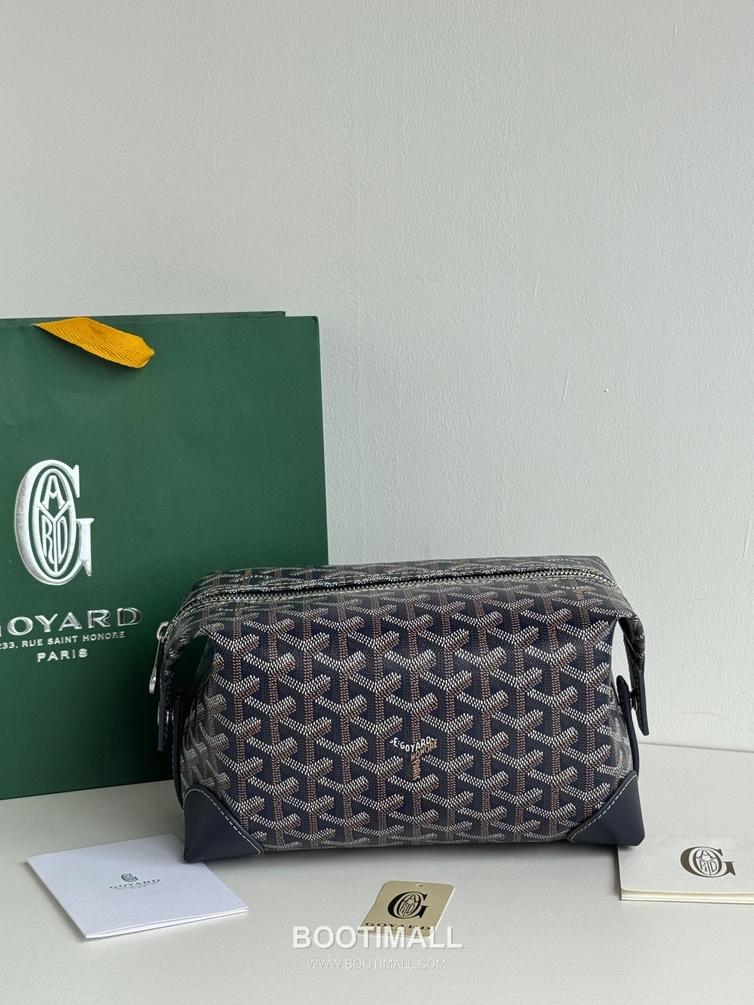 Goyard Boeing Goyardine Canvas Toiletry Pouch with Snap Closure 고야드 보잉 고야르딘 캔버스 토일레트리 파우치 스냅클로저 020216 24cm 1