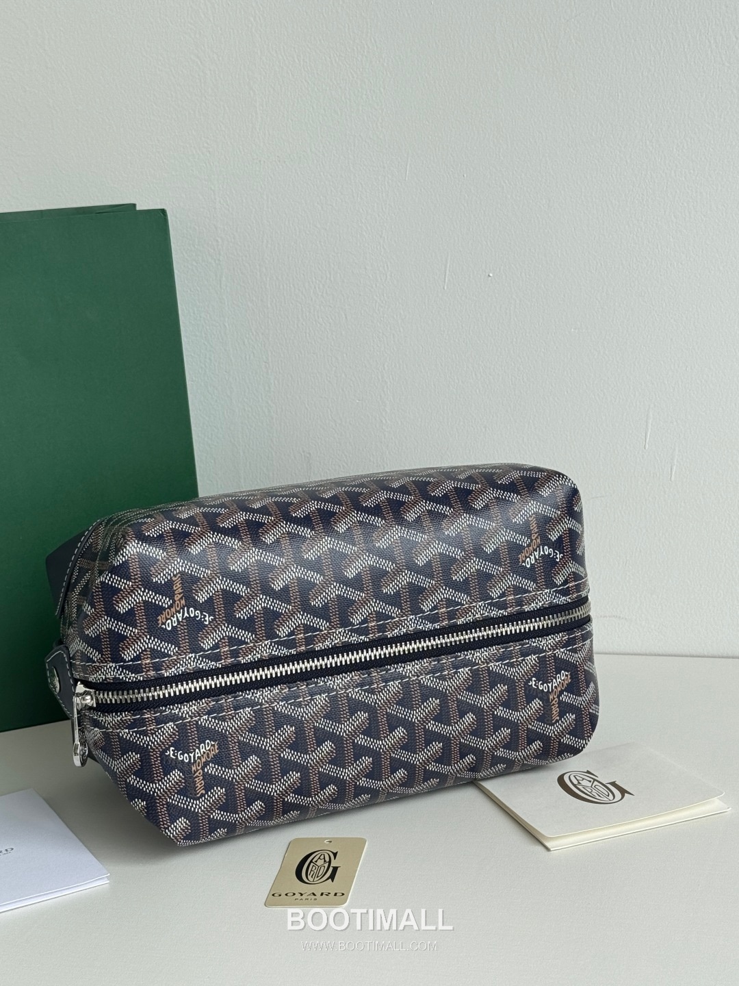Goyard Boeing Goyardine Canvas Toiletry Pouch with Snap Closure 고야드 보잉 고야르딘 캔버스 토일레트리 파우치 스냅클로저 020216 24cm 4