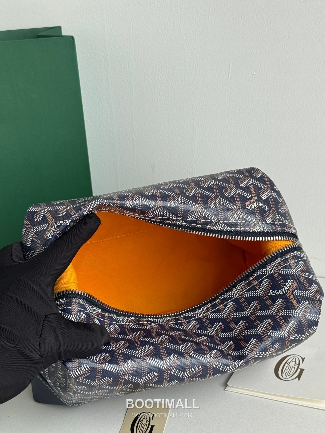 Goyard Boeing Goyardine Canvas Toiletry Pouch with Snap Closure 고야드 보잉 고야르딘 캔버스 토일레트리 파우치 스냅클로저 020216 24cm 8