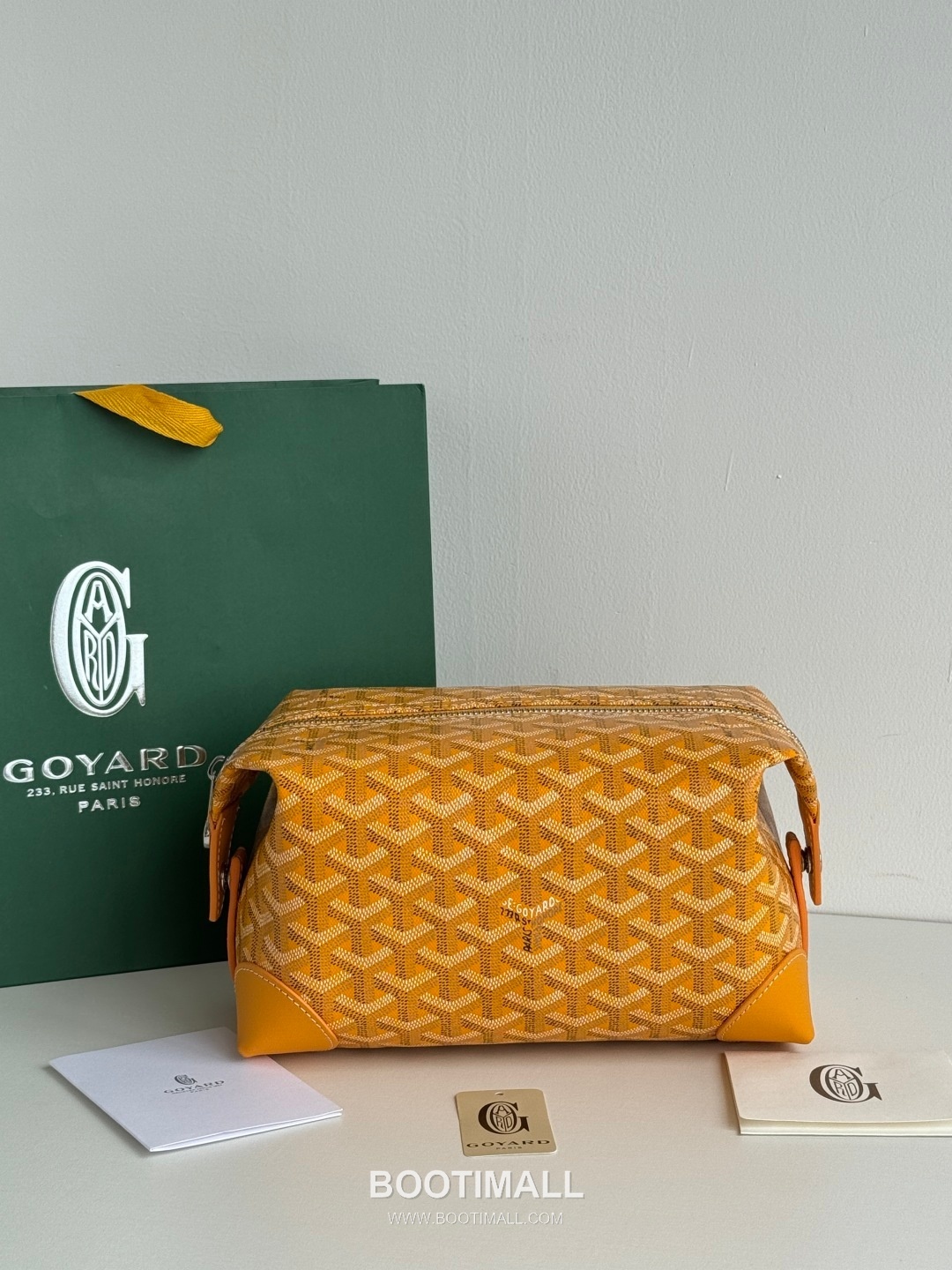 Goyard Boeing Goyardine Canvas Toiletry Pouch with Snap Closure 고야드 보잉 고야르딘 캔버스 토일레트리 파우치 스냅클로저 020216 24cm 1