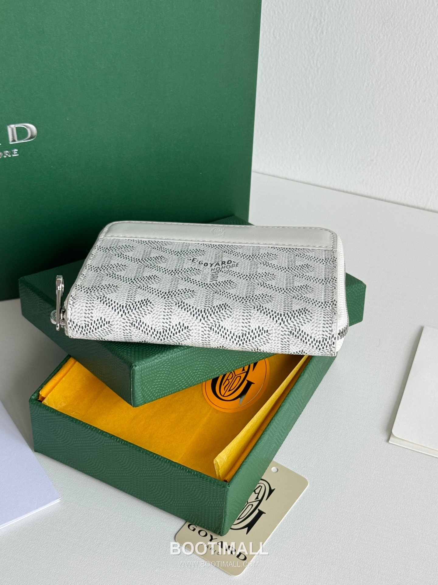 Goyard Matignon Mini Goyardine Canvas Zip Coin Wallet with Card Slots 고야드 마티뇽 미니 고야르딘 캔버스 집 코인 지갑 카드슬롯 3305 11.5cm 5