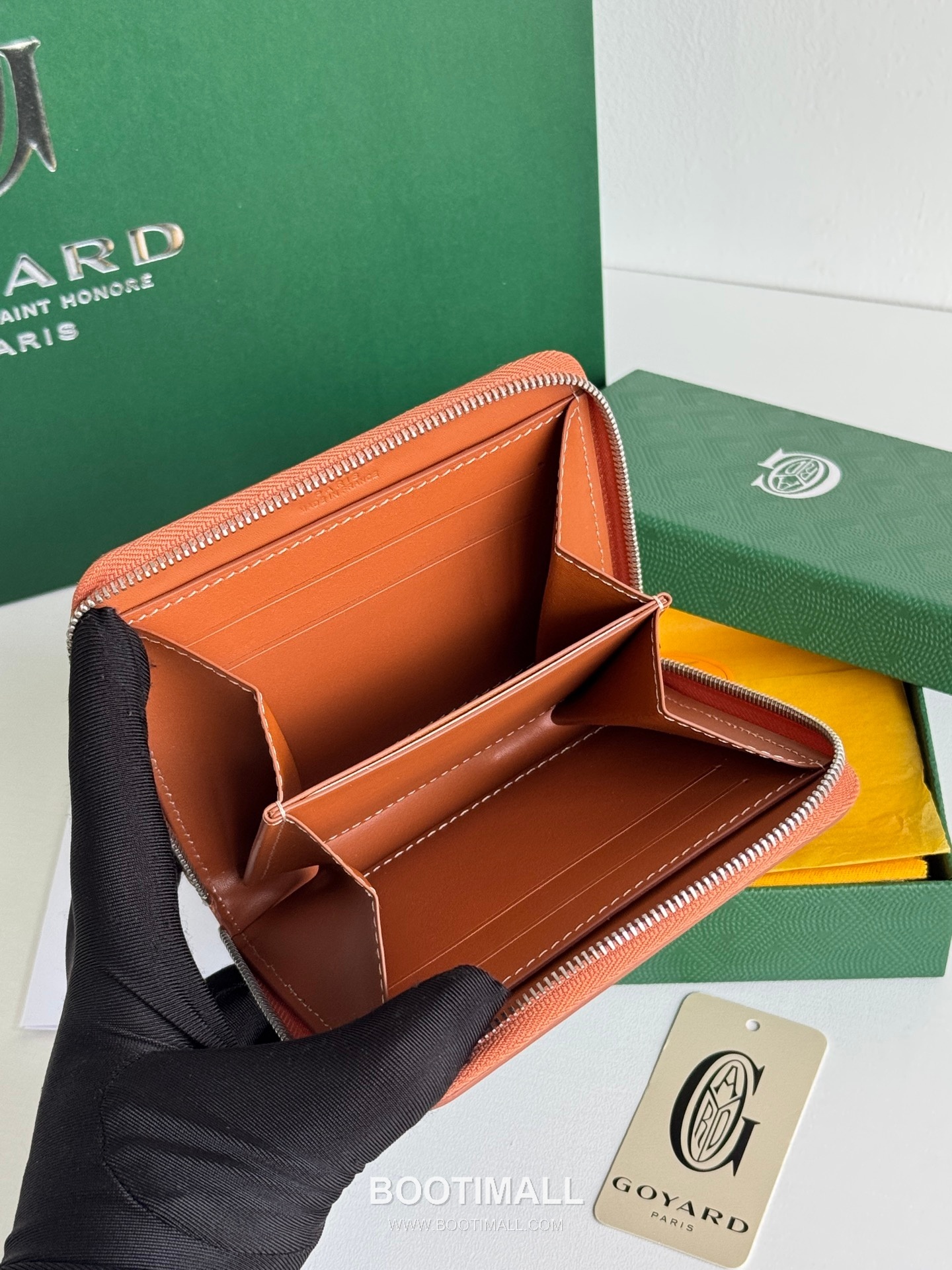Goyard Matignon Mini Goyardine Canvas Zip Coin Wallet with Card Slots 고야드 마티뇽 미니 고야르딘 캔버스 집 코인 지갑 카드슬롯 3305 11.5cm 6