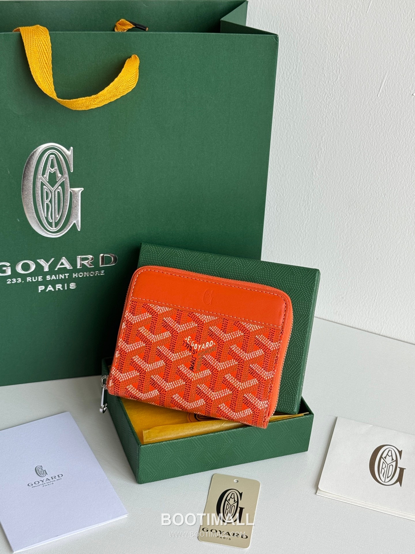 Goyard Matignon Mini Goyardine Canvas Zip Coin Wallet with Card Slots 고야드 마티뇽 미니 고야르딘 캔버스 집 코인 지갑 카드슬롯 3305 11.5cm 1
