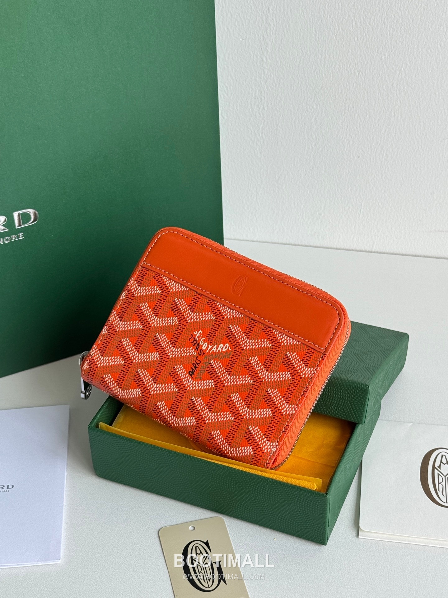 Goyard Matignon Mini Goyardine Canvas Zip Coin Wallet with Card Slots 고야드 마티뇽 미니 고야르딘 캔버스 집 코인 지갑 카드슬롯 3305 11.5cm 2