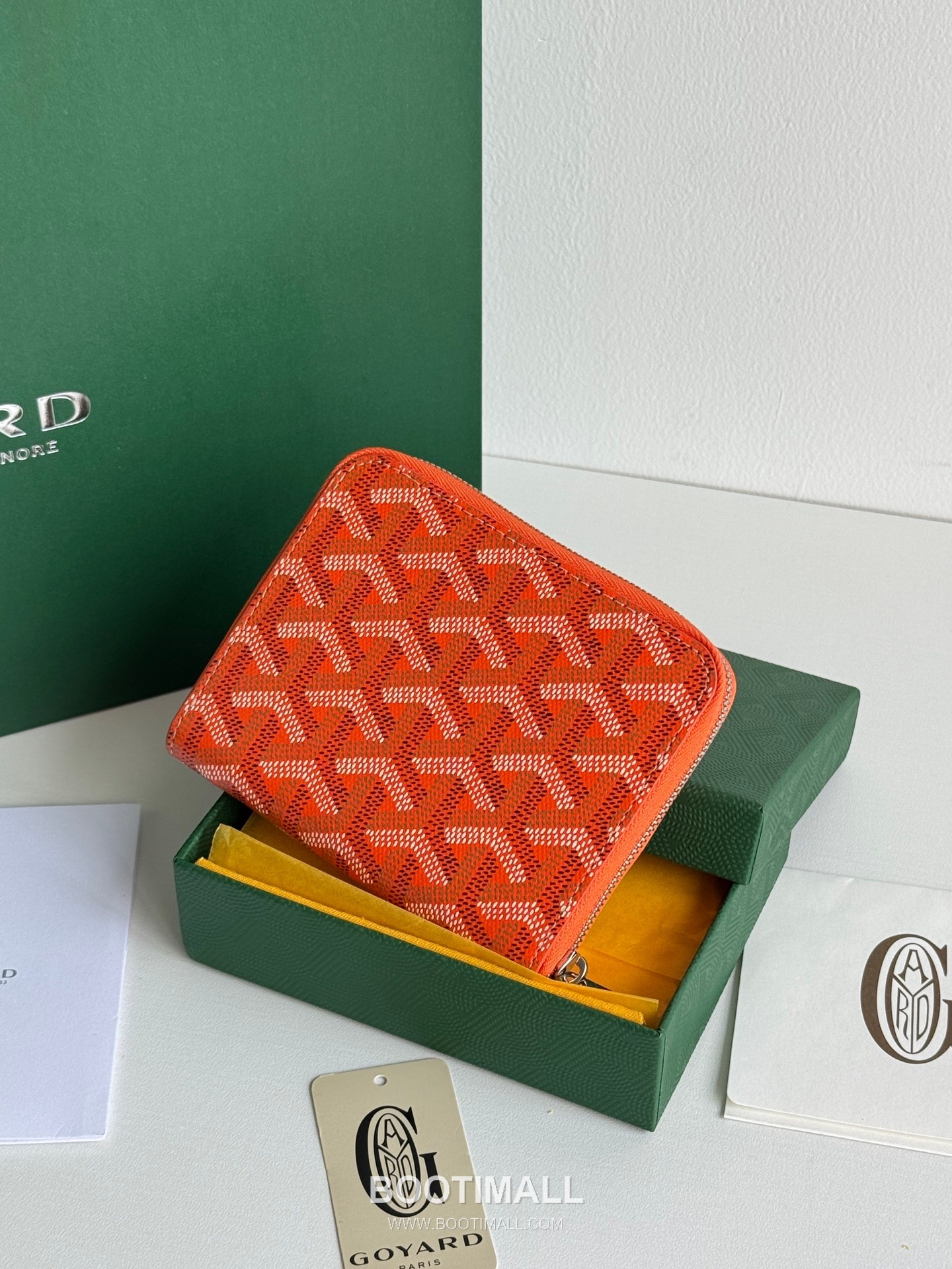 Goyard Matignon Mini Goyardine Canvas Zip Coin Wallet with Card Slots 고야드 마티뇽 미니 고야르딘 캔버스 집 코인 지갑 카드슬롯 3305 11.5cm 3