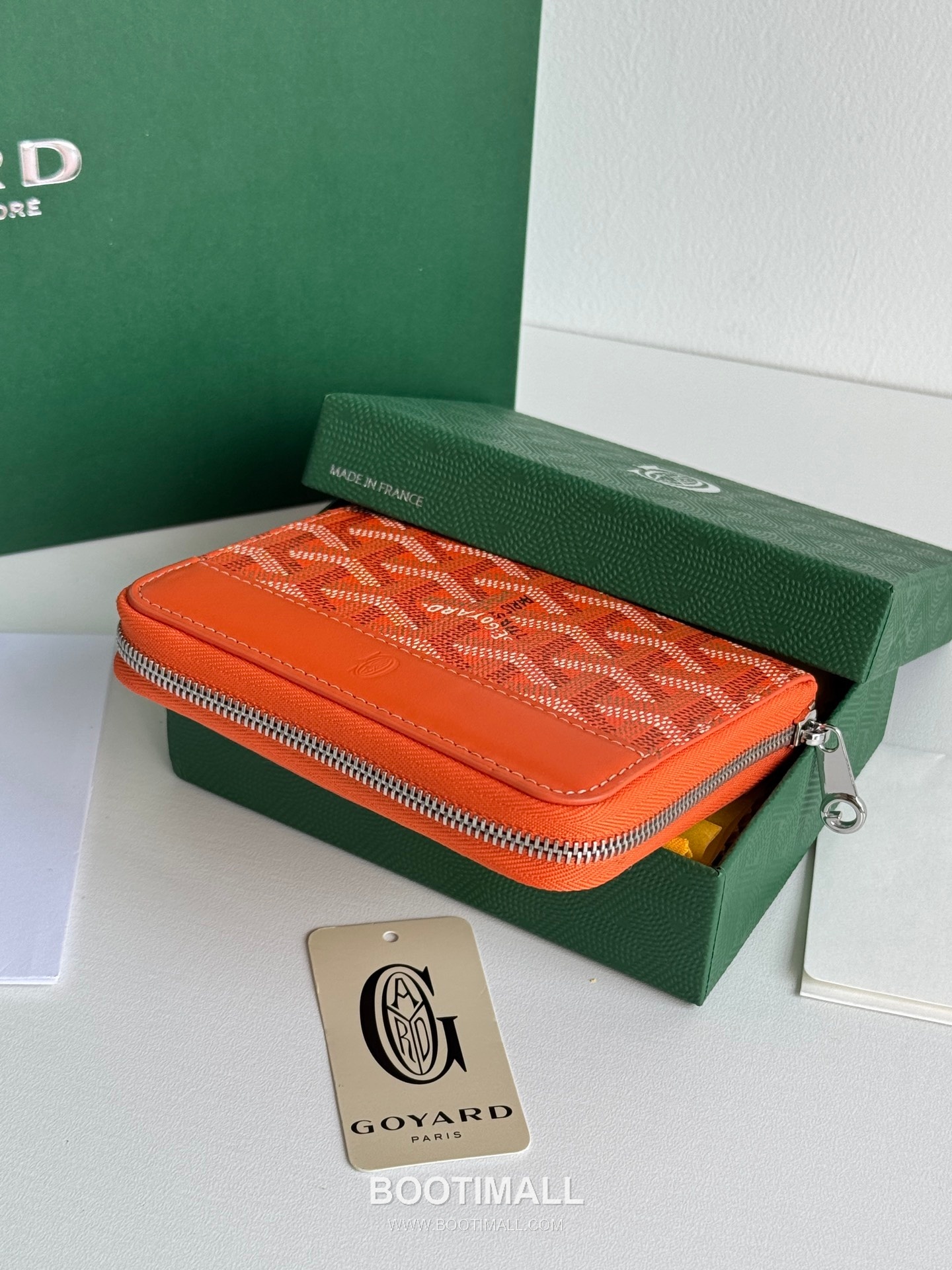 Goyard Matignon Mini Goyardine Canvas Zip Coin Wallet with Card Slots 고야드 마티뇽 미니 고야르딘 캔버스 집 코인 지갑 카드슬롯 3305 11.5cm 4