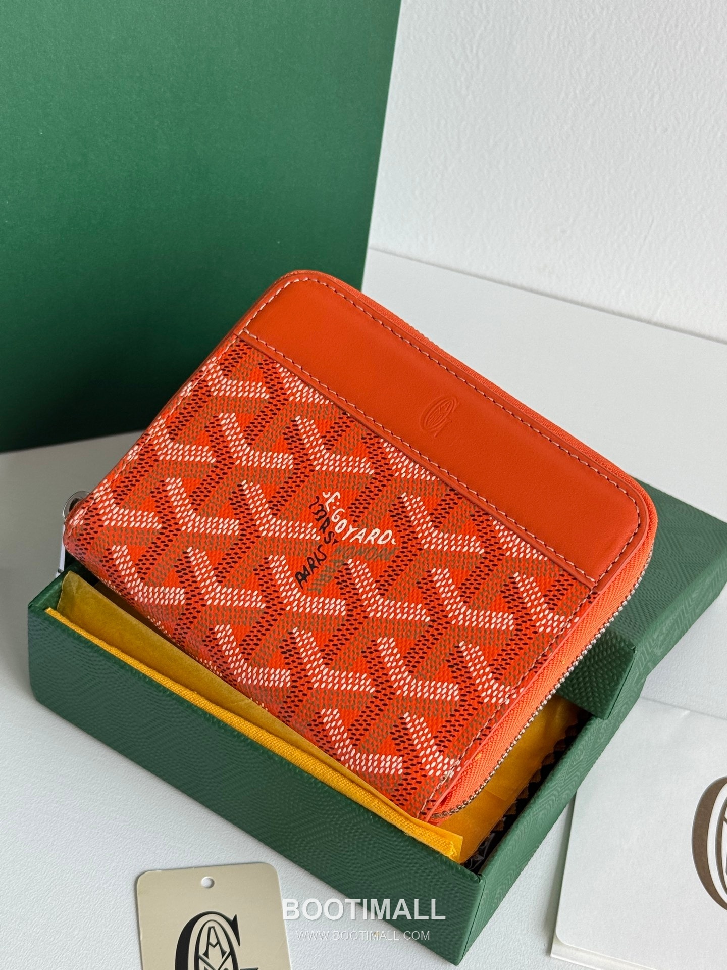 Goyard Matignon Mini Goyardine Canvas Zip Coin Wallet with Card Slots 고야드 마티뇽 미니 고야르딘 캔버스 집 코인 지갑 카드슬롯 3305 11.5cm 5