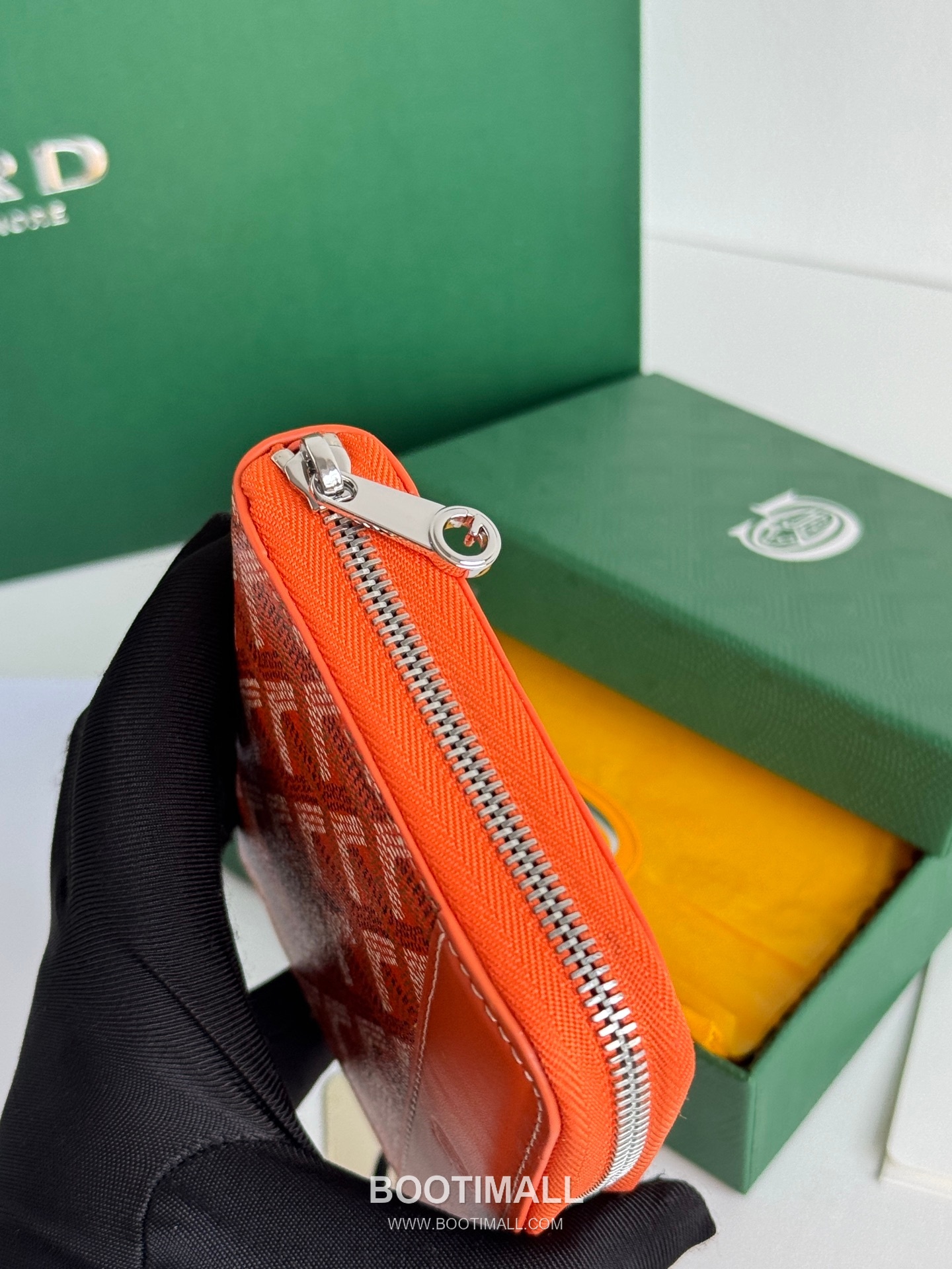 Goyard Matignon Mini Goyardine Canvas Zip Coin Wallet with Card Slots 고야드 마티뇽 미니 고야르딘 캔버스 집 코인 지갑 카드슬롯 3305 11.5cm 6