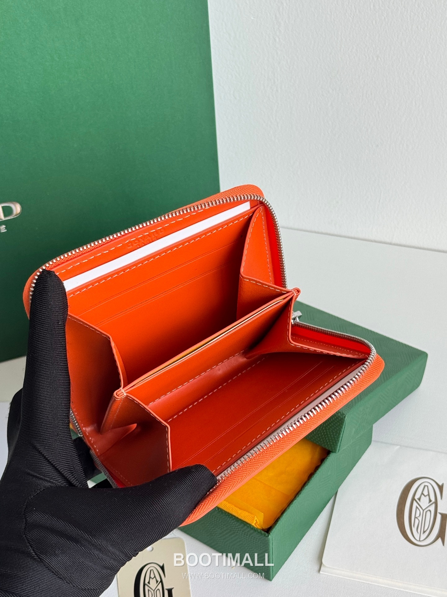 Goyard Matignon Mini Goyardine Canvas Zip Coin Wallet with Card Slots 고야드 마티뇽 미니 고야르딘 캔버스 집 코인 지갑 카드슬롯 3305 11.5cm 7