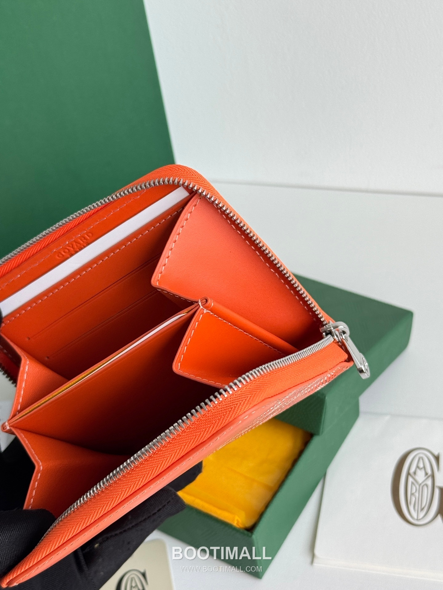 Goyard Matignon Mini Goyardine Canvas Zip Coin Wallet with Card Slots 고야드 마티뇽 미니 고야르딘 캔버스 집 코인 지갑 카드슬롯 3305 11.5cm 8