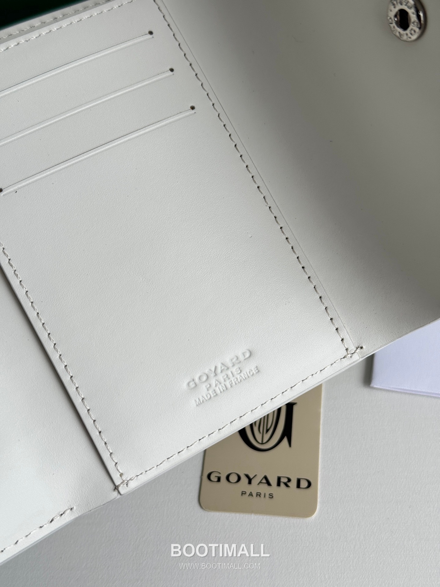 Goyard Saint-Gabriel Goyardine Canvas Trifold Wallet with Flap Closure 고야드 생가브리엘 고야르딘 캔버스 트리폴드 지갑 플랩클로저 3319 12cm 8