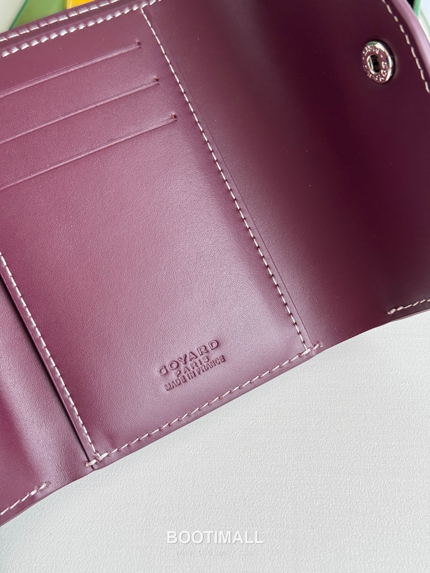 Goyard Saint-Gabriel Goyardine Canvas Trifold Wallet with Flap Closure 고야드 생가브리엘 고야르딘 캔버스 트리폴드 지갑 플랩클로저 3319 12cm 8