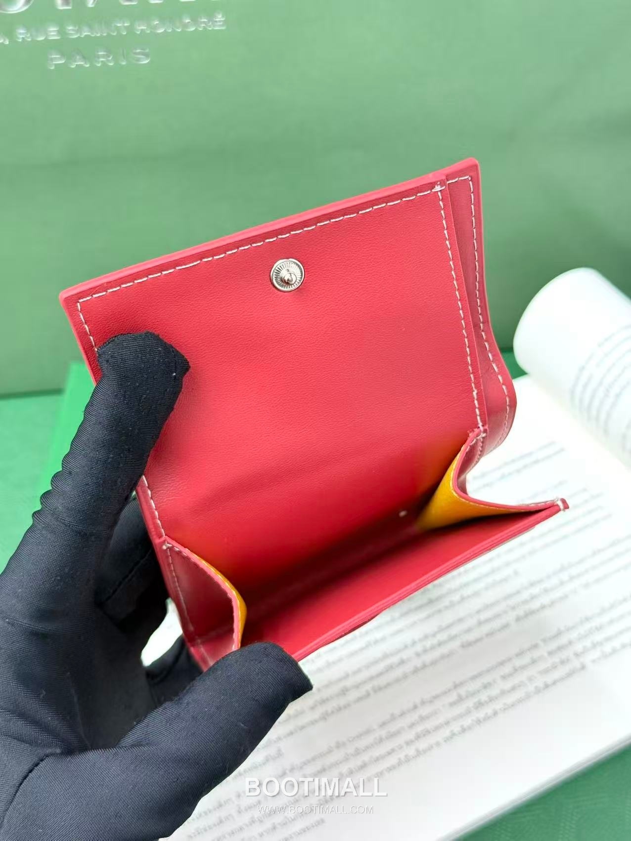 Goyard Marigny Goyardine Canvas Calfskin Coin Wallet with Snap Closure 고야드 마리니 고야르딘 캔버스 카프스킨 코인 지갑 스냅클로저 G513 10cm 6