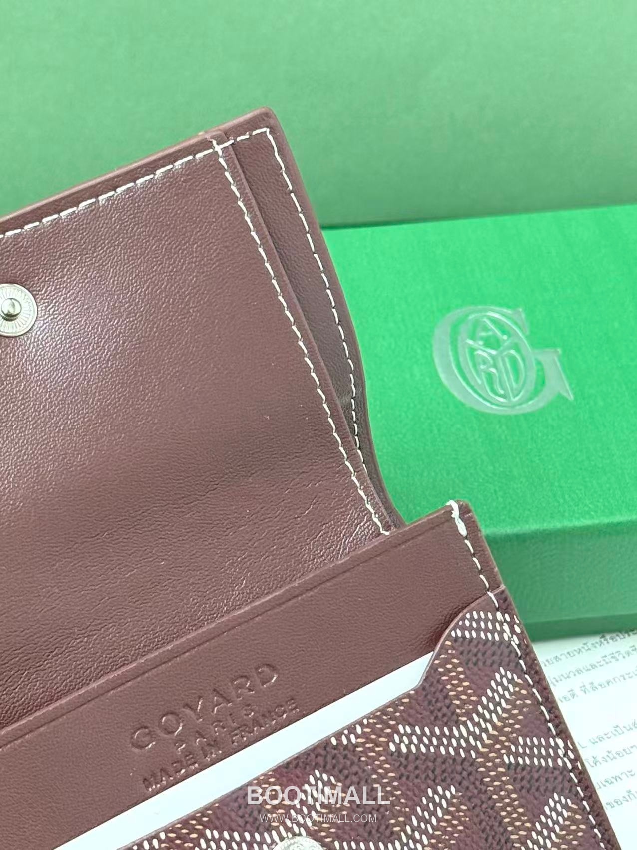 Goyard Marigny Goyardine Canvas Calfskin Coin Wallet with Snap Closure 고야드 마리니 고야르딘 캔버스 카프스킨 코인 지갑 스냅클로저 G513 10cm 5