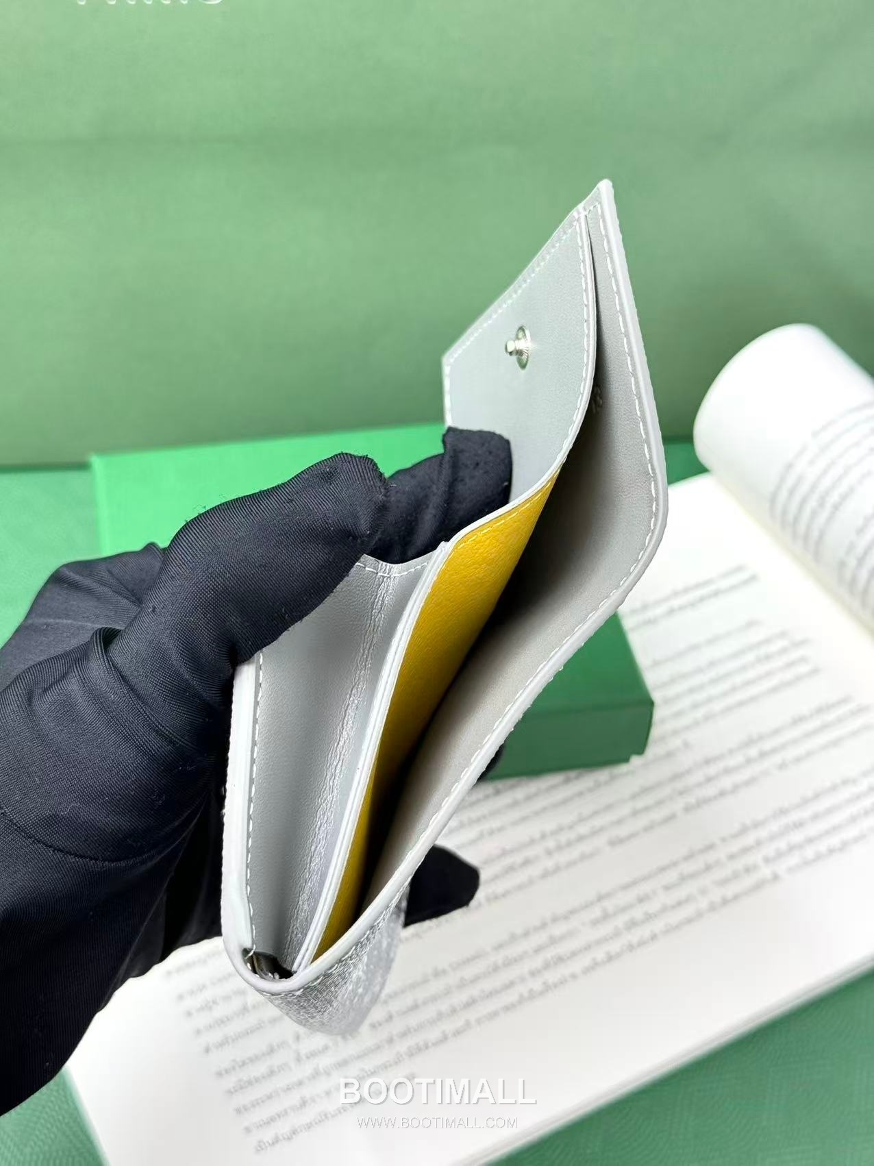 Goyard Marigny Goyardine Canvas Calfskin Coin Wallet with Snap Closure 고야드 마리니 고야르딘 캔버스 카프스킨 코인 지갑 스냅클로저 G513 10cm 7