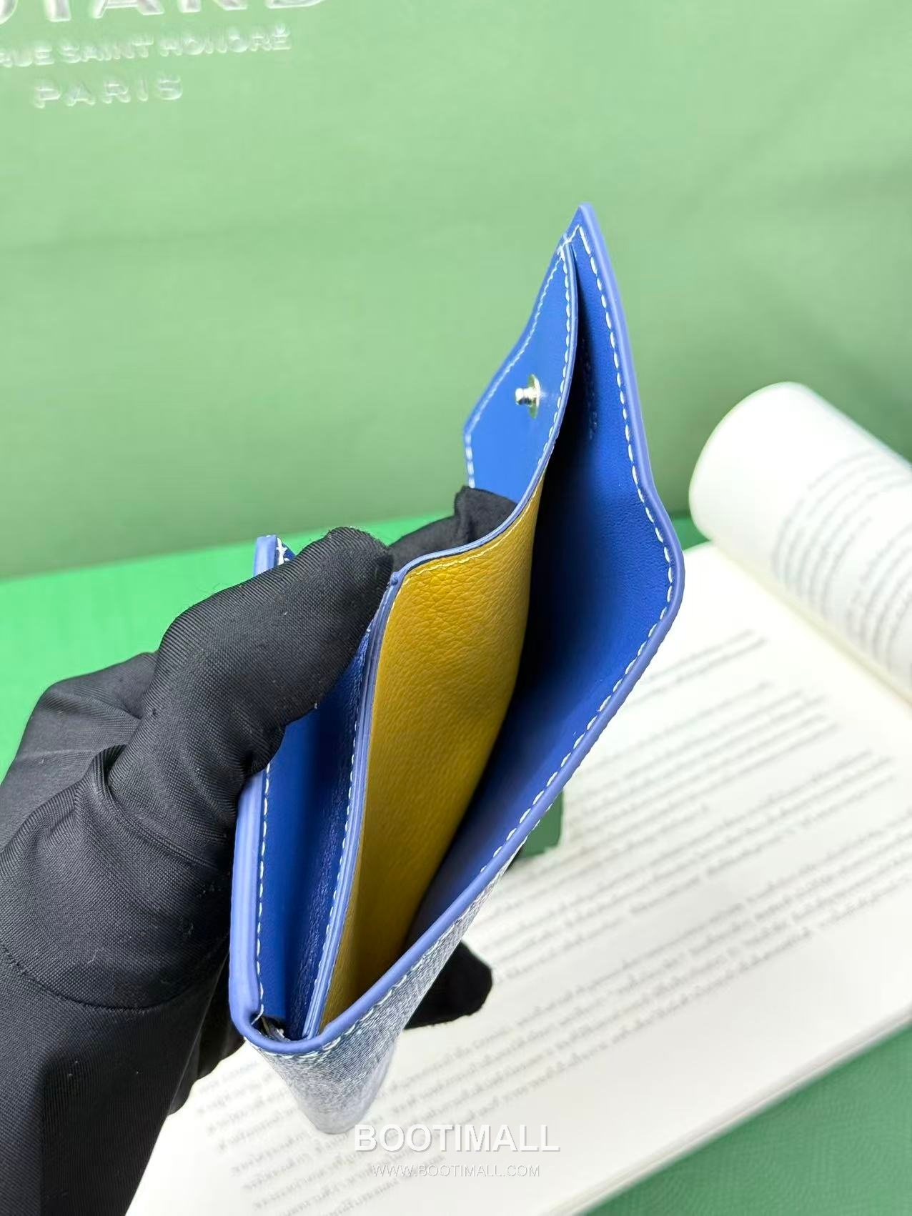 Goyard Marigny Goyardine Canvas Calfskin Coin Wallet with Snap Closure 고야드 마리니 고야르딘 캔버스 카프스킨 코인 지갑 스냅클로저 G513 10cm 7