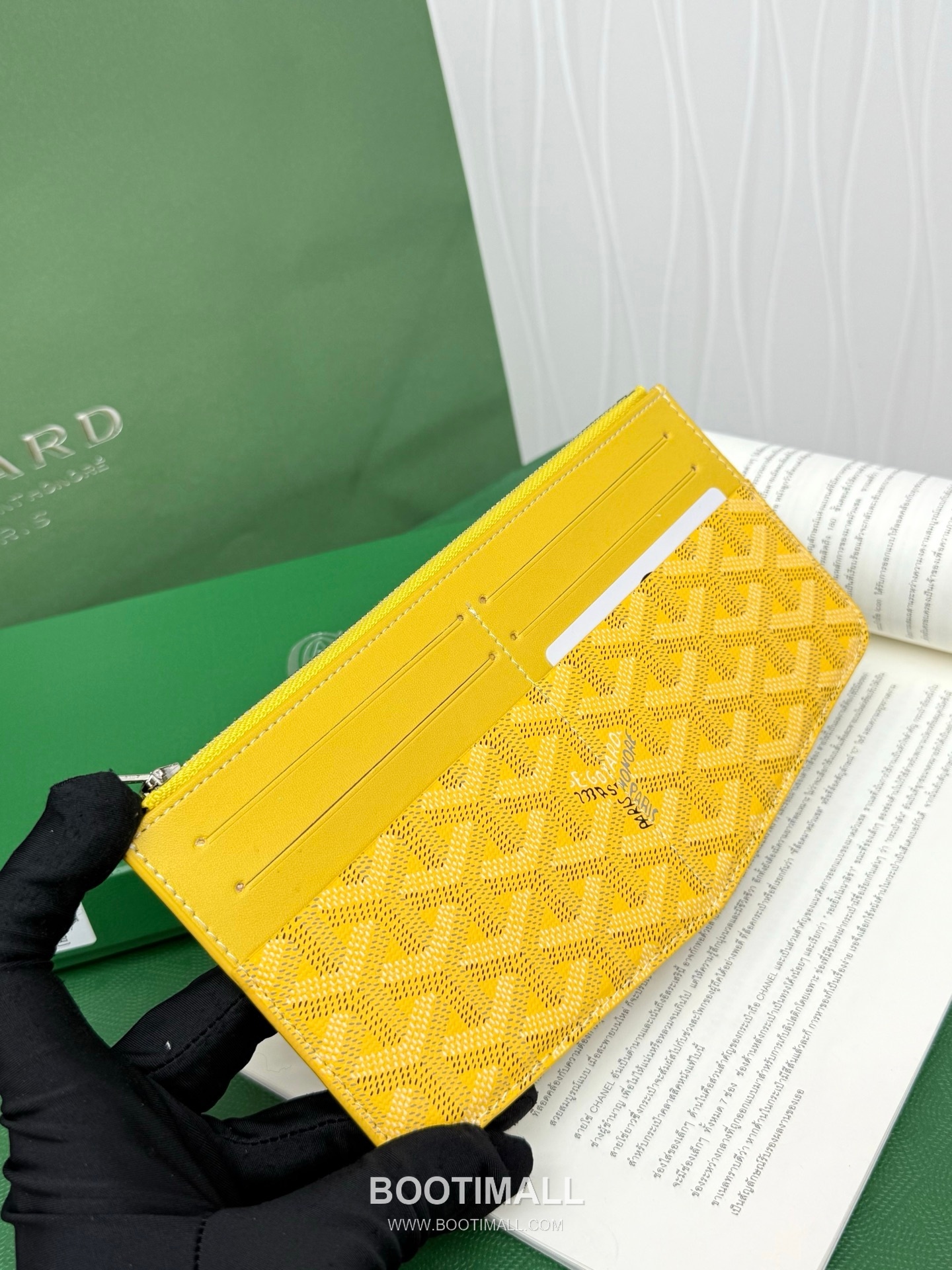 Goyard Insert Louise Goyardine Canvas Leather Zip Long Wallet with Card Slots 고야드 인서트 루이즈 고야르딘 캔버스 레더 집 롱월렛 카드슬롯 G98316 21cm 3