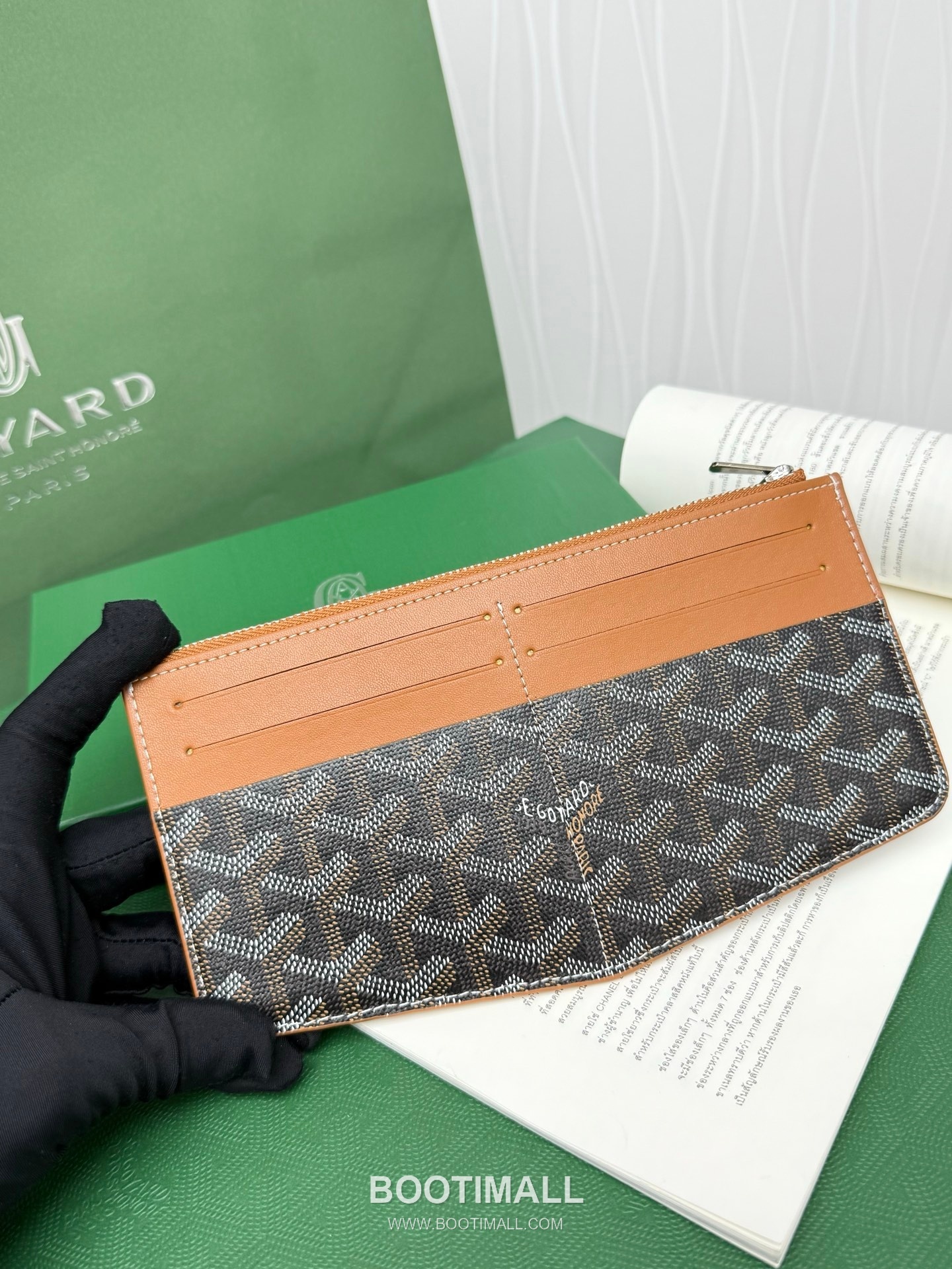 Goyard Insert Louise Goyardine Canvas Leather Zip Long Wallet with Card Slots 고야드 인서트 루이즈 고야르딘 캔버스 레더 집 롱월렛 카드슬롯 G98316 21cm 2