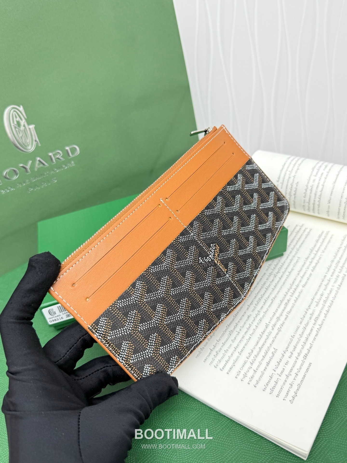 Goyard Insert Louise Goyardine Canvas Leather Zip Long Wallet with Card Slots 고야드 인서트 루이즈 고야르딘 캔버스 레더 집 롱월렛 카드슬롯 G98316 21cm 3