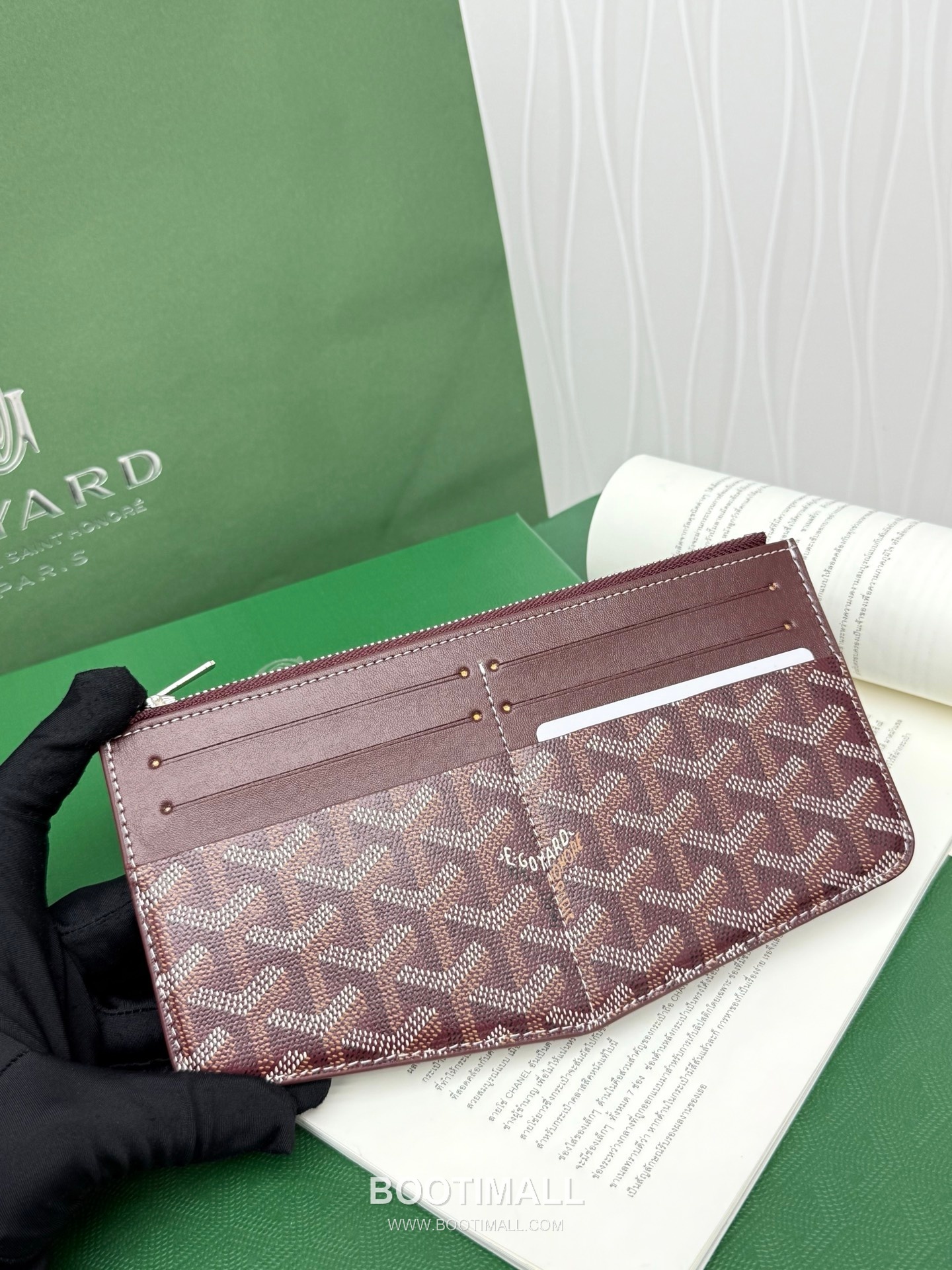 Goyard Insert Louise Goyardine Canvas Leather Zip Long Wallet with Card Slots 고야드 인서트 루이즈 고야르딘 캔버스 레더 집 롱월렛 카드슬롯 G98316 21cm 2