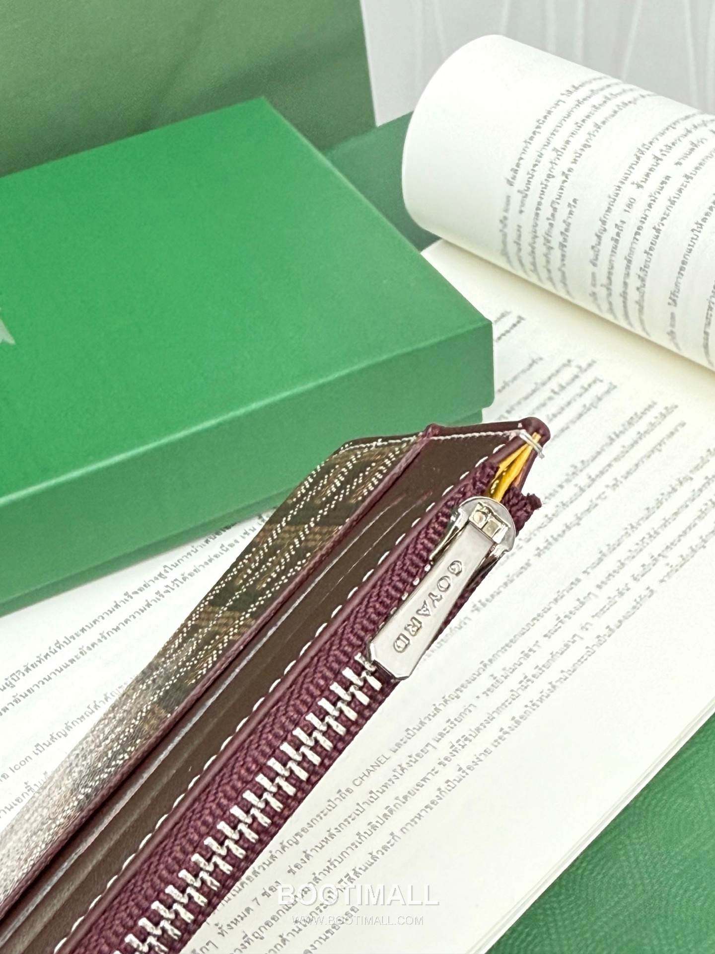 Goyard Insert Louise Goyardine Canvas Leather Zip Long Wallet with Card Slots 고야드 인서트 루이즈 고야르딘 캔버스 레더 집 롱월렛 카드슬롯 G98316 21cm 6