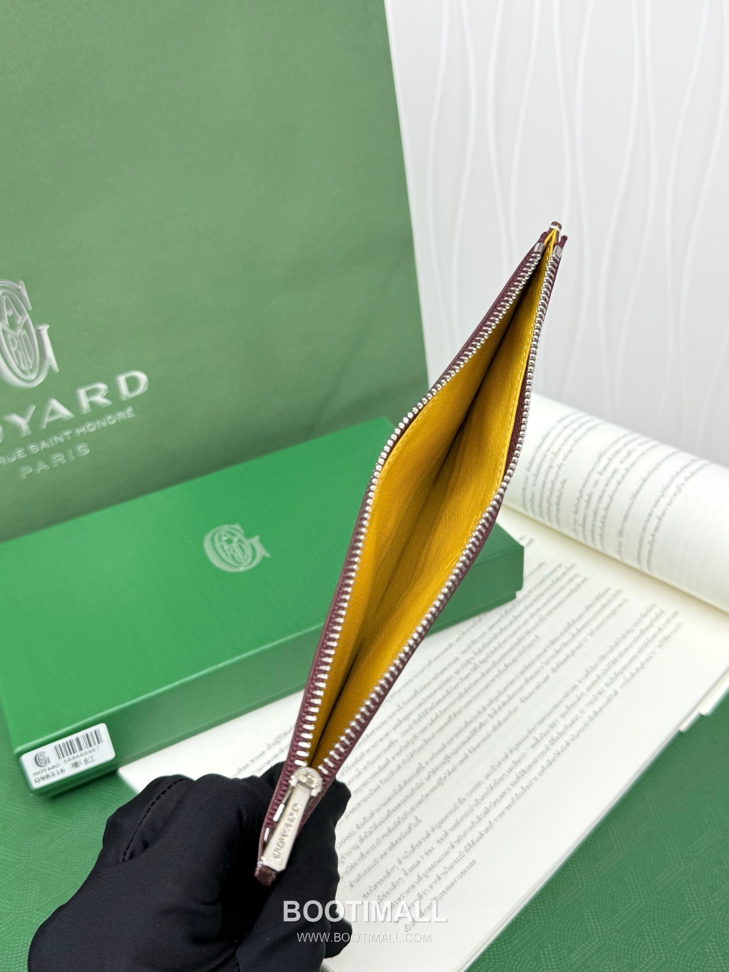 Goyard Insert Louise Goyardine Canvas Leather Zip Long Wallet with Card Slots 고야드 인서트 루이즈 고야르딘 캔버스 레더 집 롱월렛 카드슬롯 G98316 21cm 7