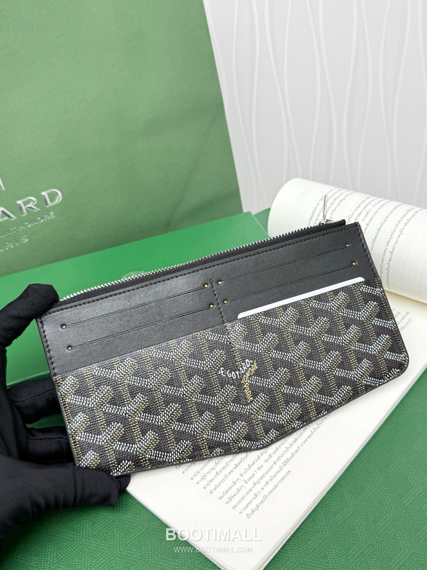 Goyard Insert Louise Goyardine Canvas Leather Zip Long Wallet with Card Slots 고야드 인서트 루이즈 고야르딘 캔버스 레더 집 롱월렛 카드슬롯 G98316 21cm 2
