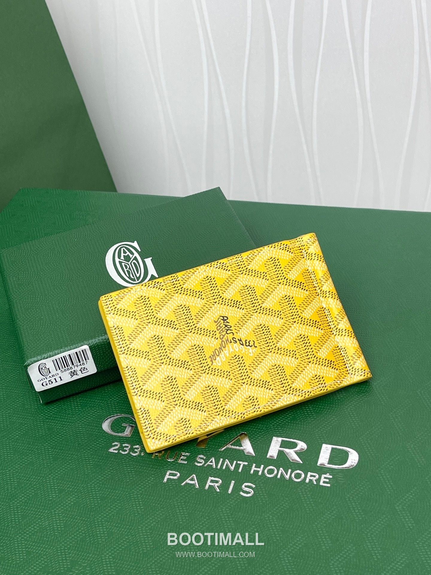 Goyard Saint-Thomas Goyardine Canvas Leather Bi-Fold Wallet with Money Clip 고야드 생토마 고야르딘 캔버스 레더 바이폴드 머니클립 지갑 G511 11cm 3