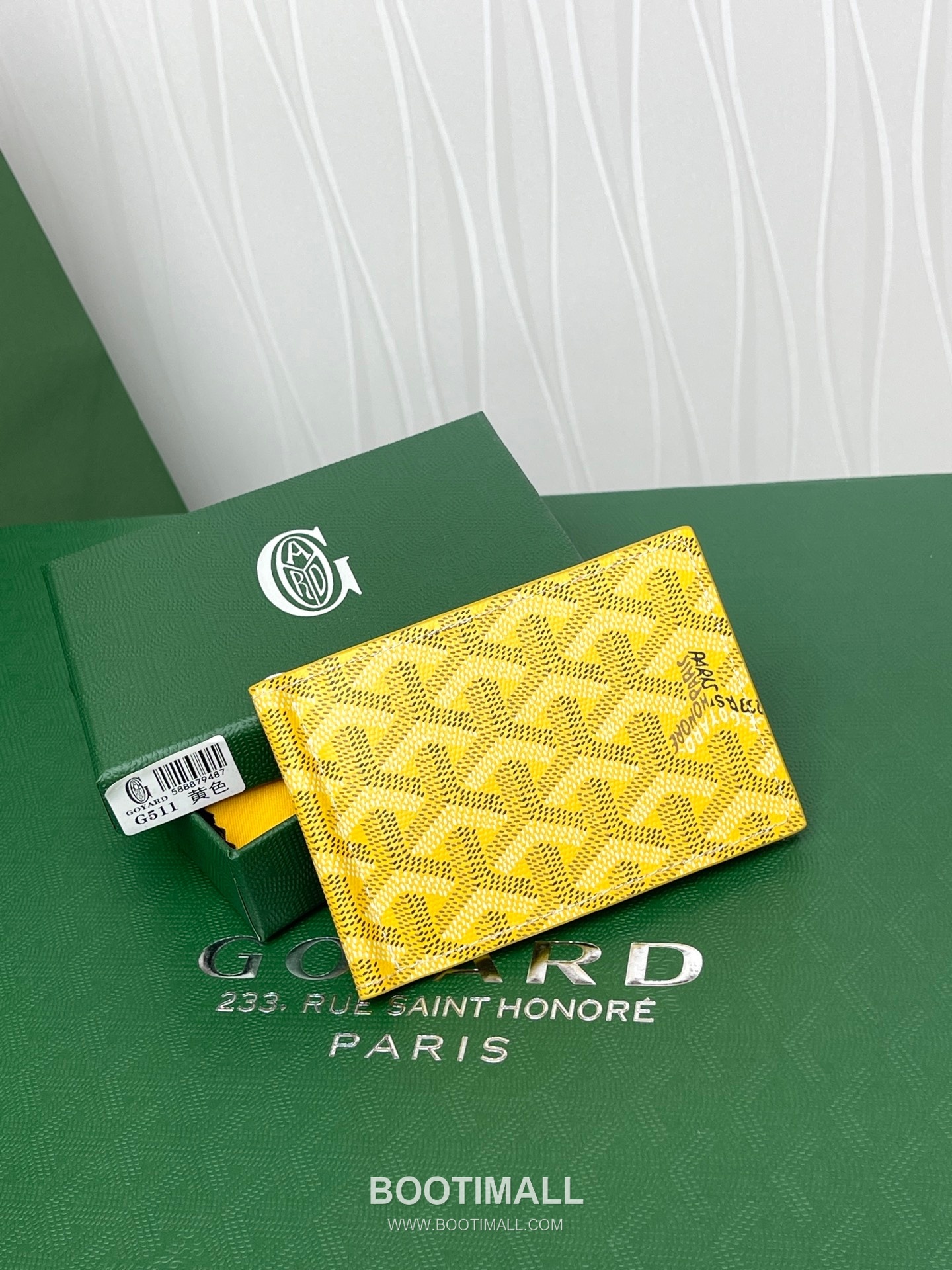 Goyard Saint-Thomas Goyardine Canvas Leather Bi-Fold Wallet with Money Clip 고야드 생토마 고야르딘 캔버스 레더 바이폴드 머니클립 지갑 G511 11cm 8