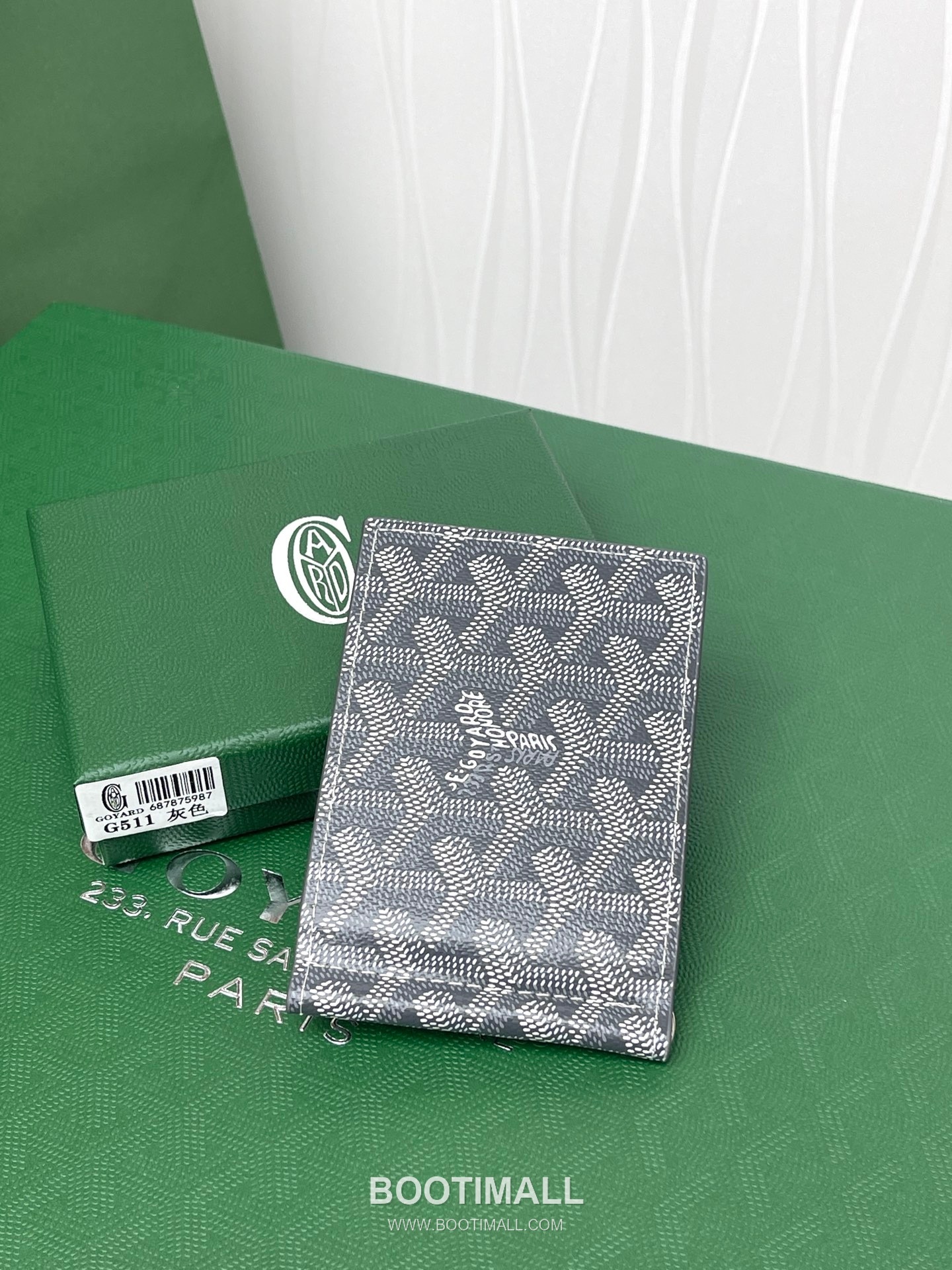 Goyard Saint-Thomas Goyardine Canvas Leather Bi-Fold Wallet with Money Clip 고야드 생토마 고야르딘 캔버스 레더 바이폴드 머니클립 지갑 G511 11cm 2