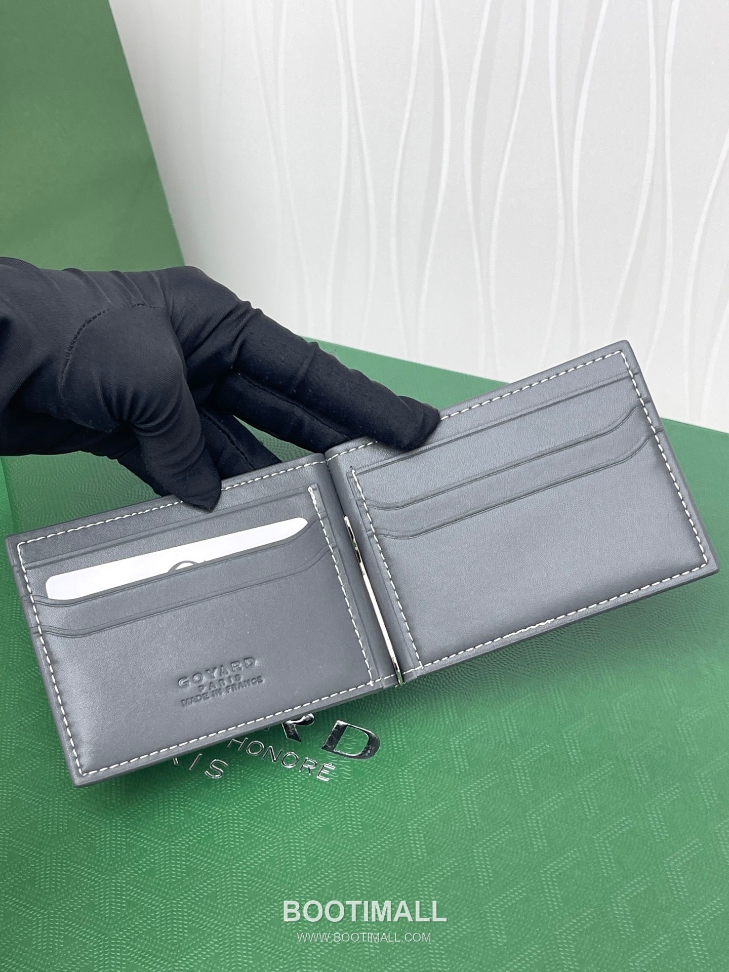 Goyard Saint-Thomas Goyardine Canvas Leather Bi-Fold Wallet with Money Clip 고야드 생토마 고야르딘 캔버스 레더 바이폴드 머니클립 지갑 G511 11cm 4