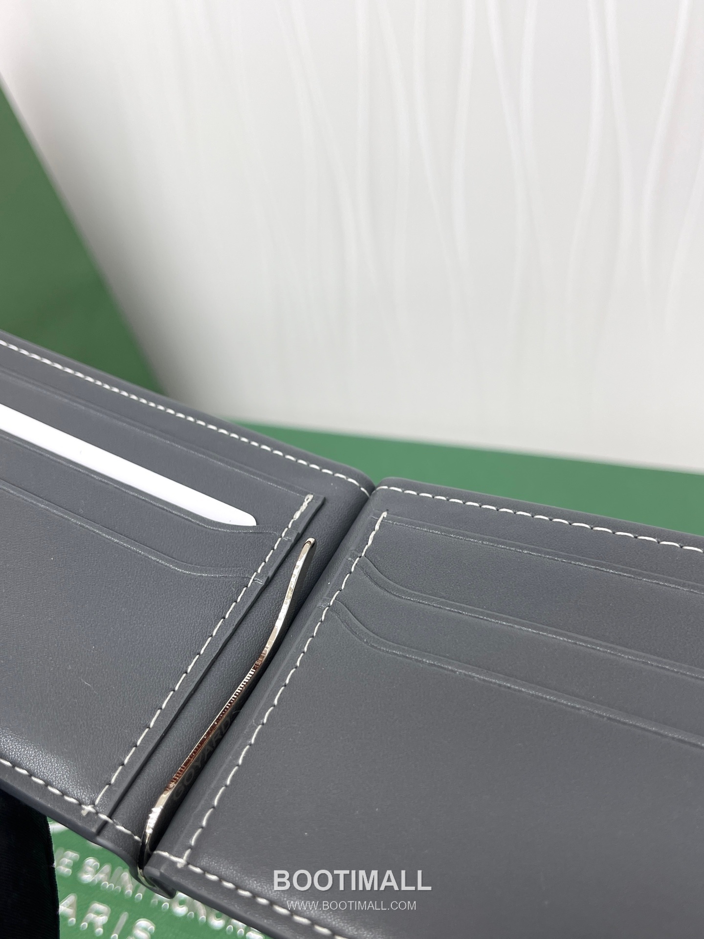 Goyard Saint-Thomas Goyardine Canvas Leather Bi-Fold Wallet with Money Clip 고야드 생토마 고야르딘 캔버스 레더 바이폴드 머니클립 지갑 G511 11cm 7