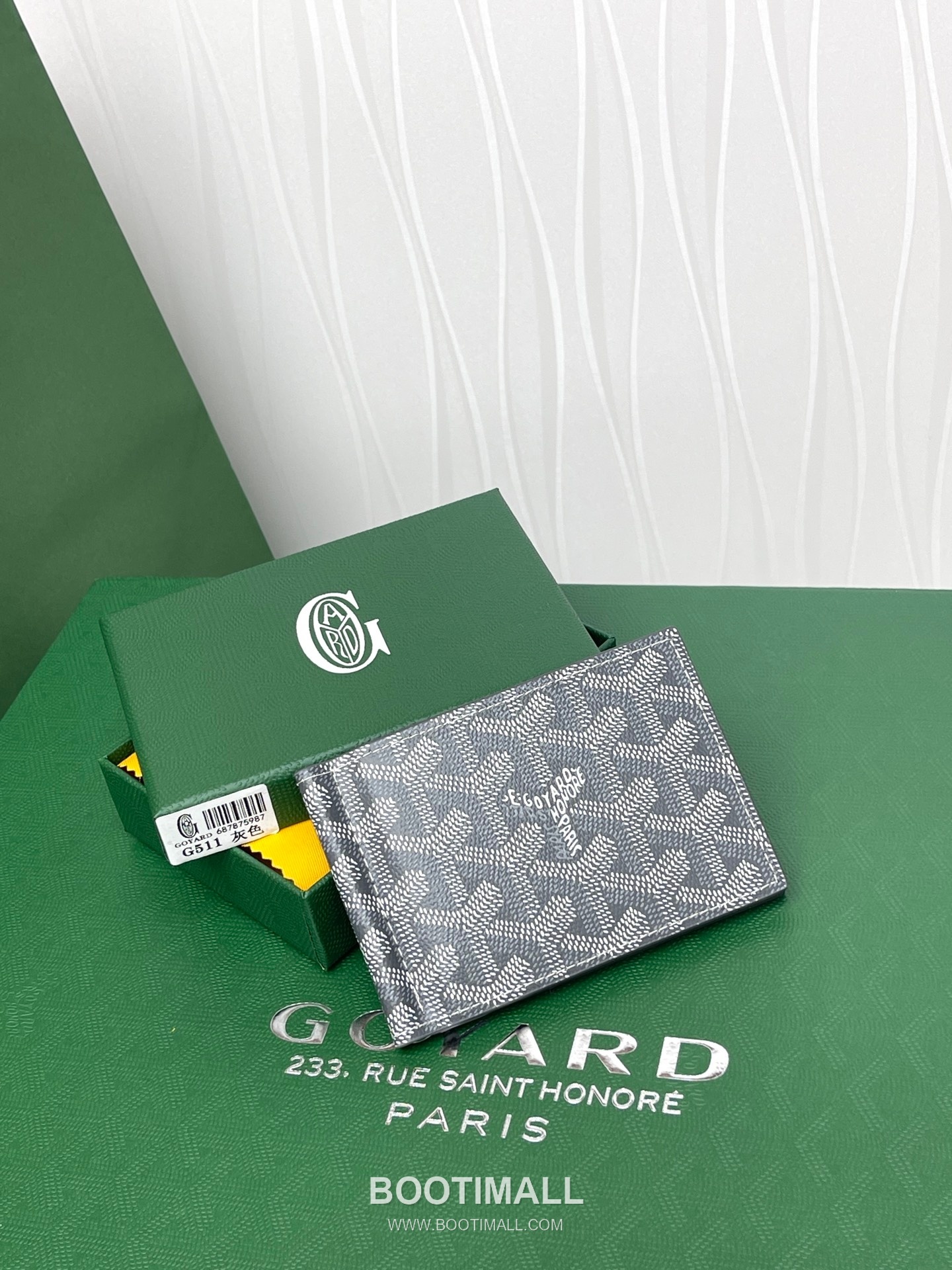 Goyard Saint-Thomas Goyardine Canvas Leather Bi-Fold Wallet with Money Clip 고야드 생토마 고야르딘 캔버스 레더 바이폴드 머니클립 지갑 G511 11cm 9