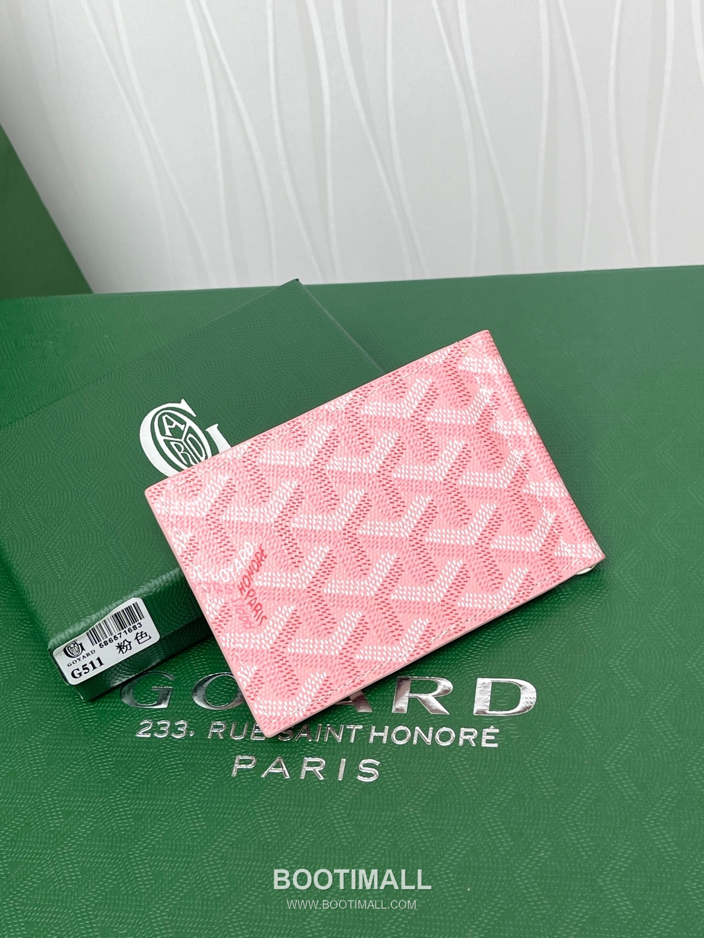 Goyard Saint-Thomas Goyardine Canvas Leather Bi-Fold Wallet with Money Clip 고야드 생토마 고야르딘 캔버스 레더 바이폴드 머니클립 지갑 G511 11cm 4