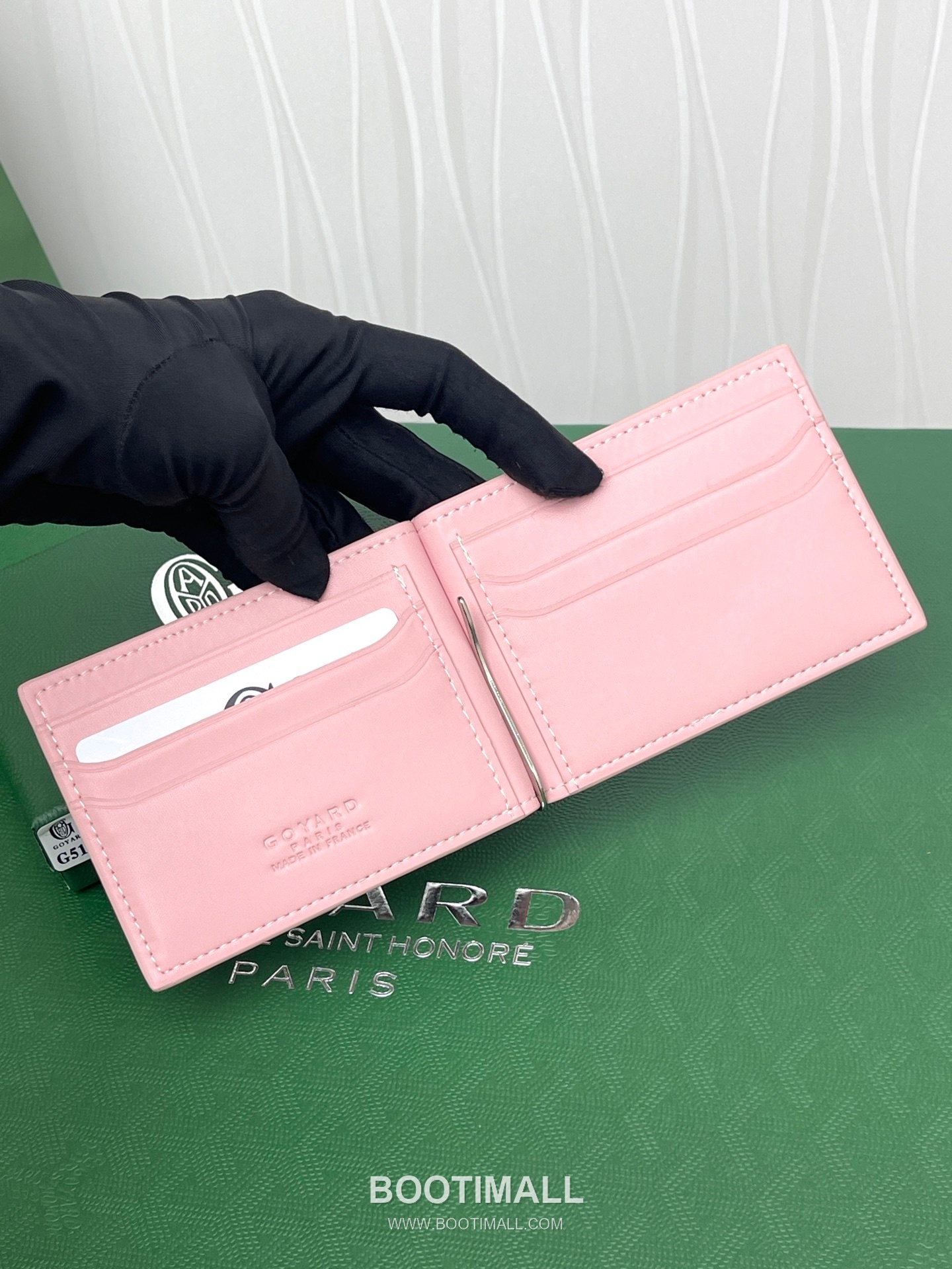 Goyard Saint-Thomas Goyardine Canvas Leather Bi-Fold Wallet with Money Clip 고야드 생토마 고야르딘 캔버스 레더 바이폴드 머니클립 지갑 G511 11cm 5