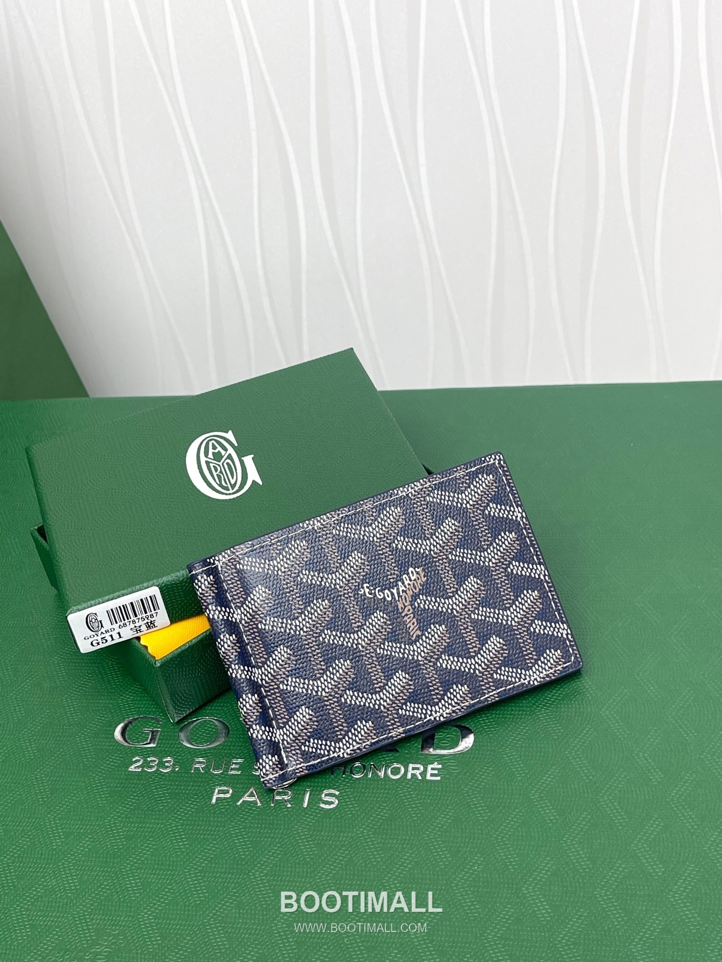 Goyard Saint-Thomas Goyardine Canvas Leather Bi-Fold Wallet with Money Clip 고야드 생토마 고야르딘 캔버스 레더 바이폴드 머니클립 지갑 G511 11cm 1