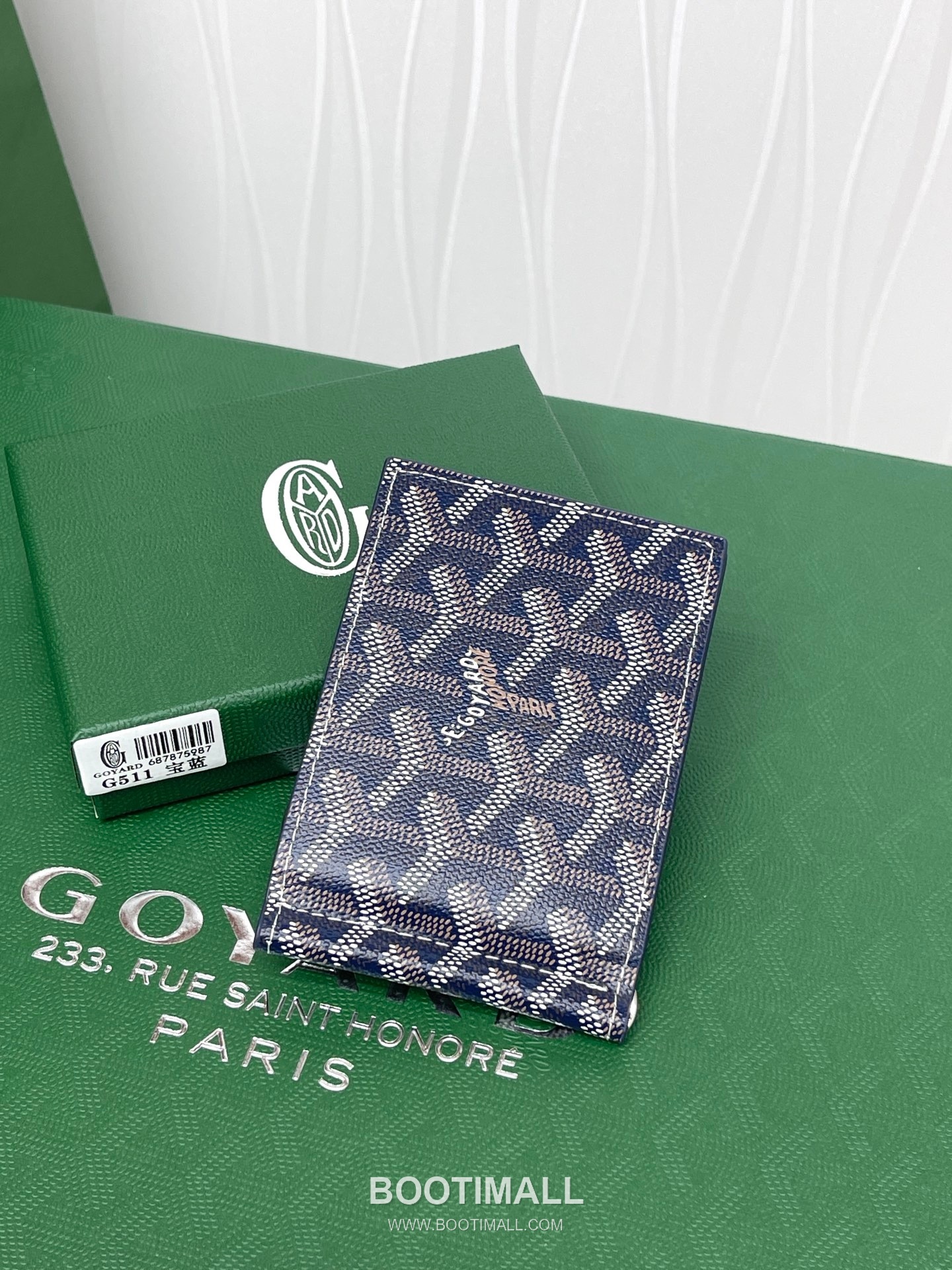 Goyard Saint-Thomas Goyardine Canvas Leather Bi-Fold Wallet with Money Clip 고야드 생토마 고야르딘 캔버스 레더 바이폴드 머니클립 지갑 G511 11cm 3