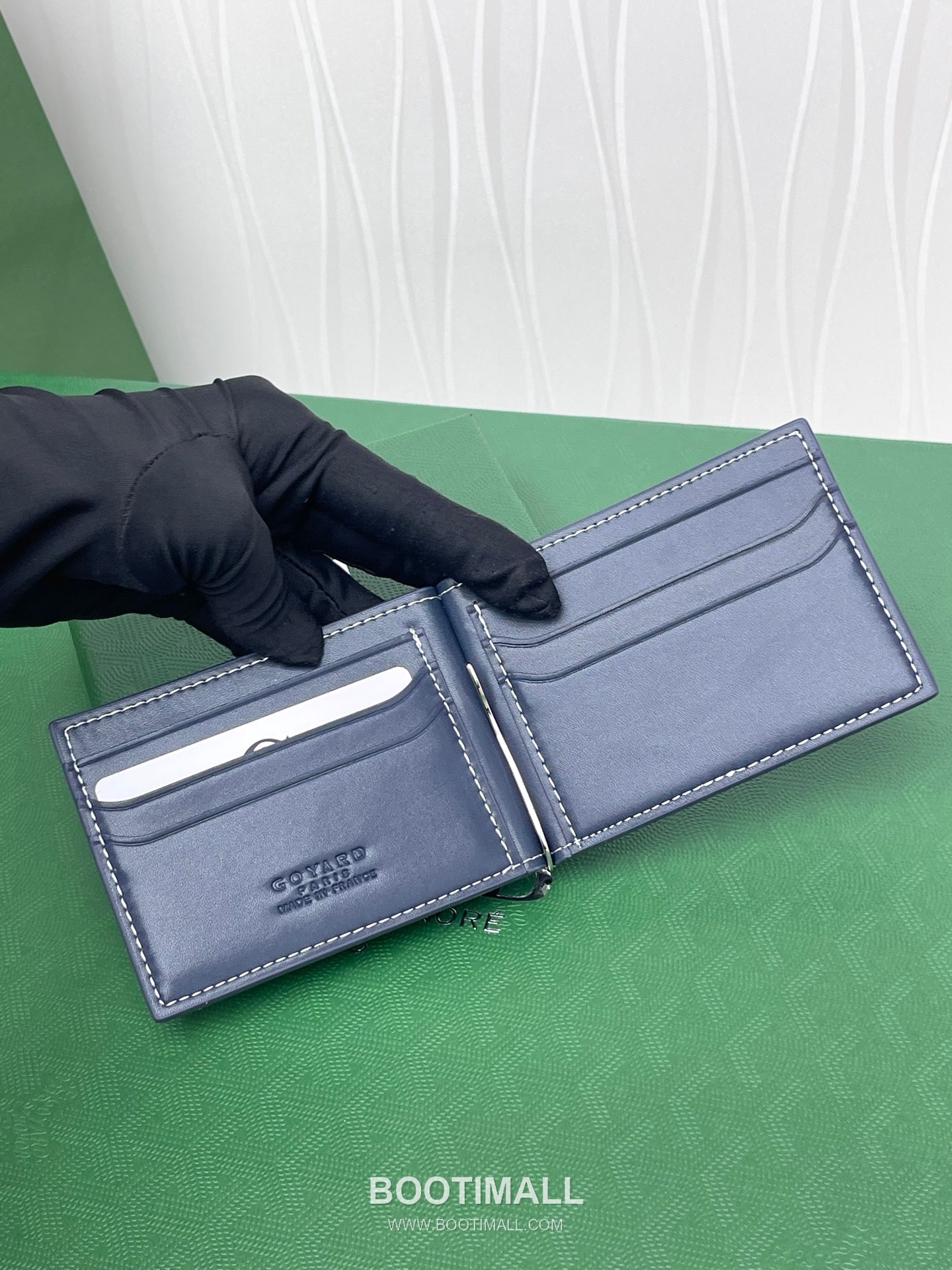 Goyard Saint-Thomas Goyardine Canvas Leather Bi-Fold Wallet with Money Clip 고야드 생토마 고야르딘 캔버스 레더 바이폴드 머니클립 지갑 G511 11cm 5