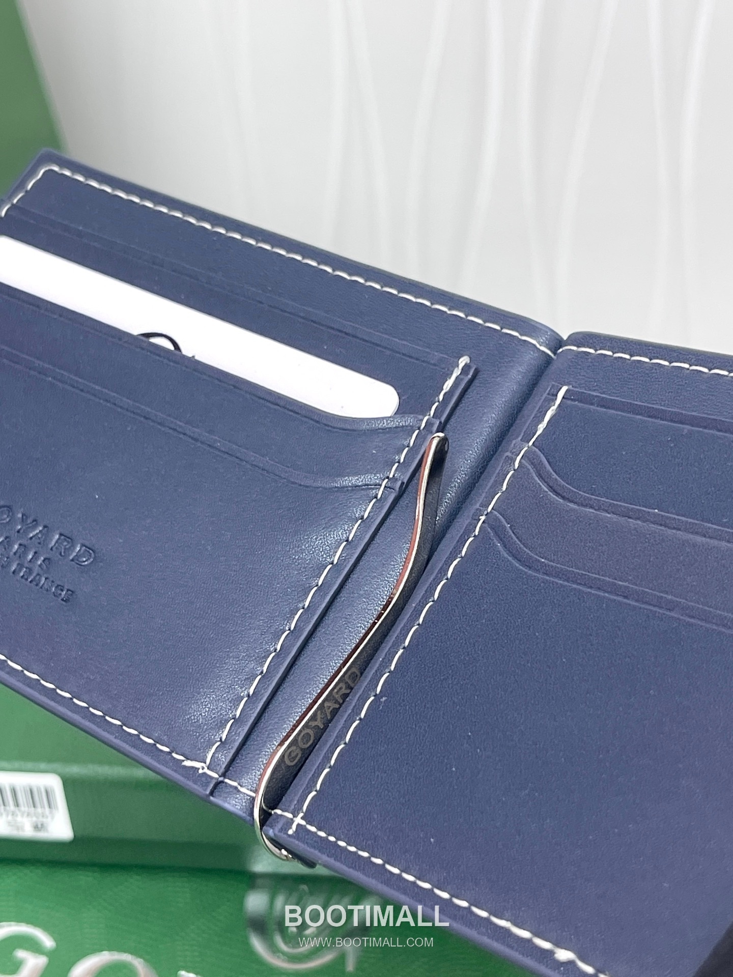 Goyard Saint-Thomas Goyardine Canvas Leather Bi-Fold Wallet with Money Clip 고야드 생토마 고야르딘 캔버스 레더 바이폴드 머니클립 지갑 G511 11cm 7