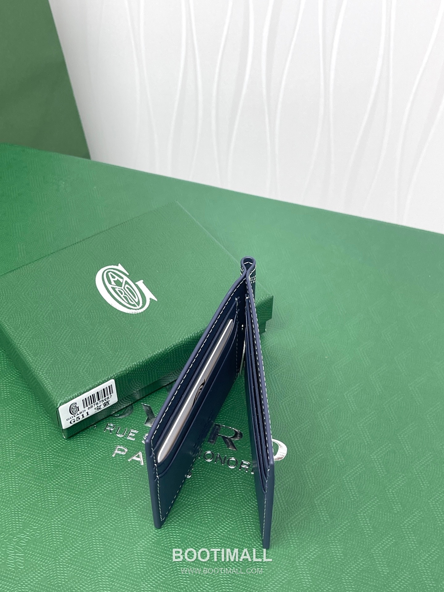 Goyard Saint-Thomas Goyardine Canvas Leather Bi-Fold Wallet with Money Clip 고야드 생토마 고야르딘 캔버스 레더 바이폴드 머니클립 지갑 G511 11cm 9