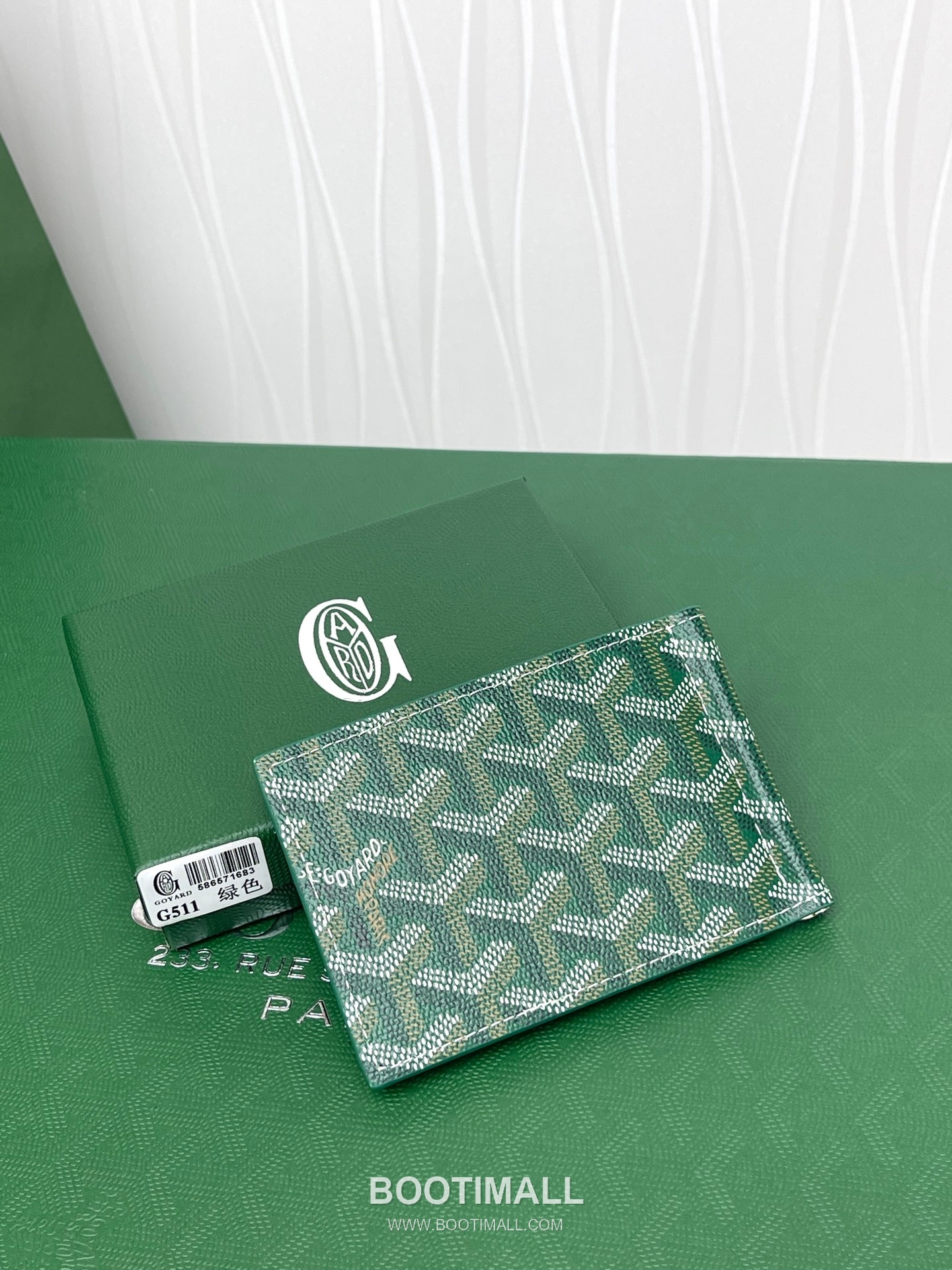 Goyard Saint-Thomas Goyardine Canvas Leather Bi-Fold Wallet with Money Clip 고야드 생토마 고야르딘 캔버스 레더 바이폴드 머니클립 지갑 G511 11cm 4
