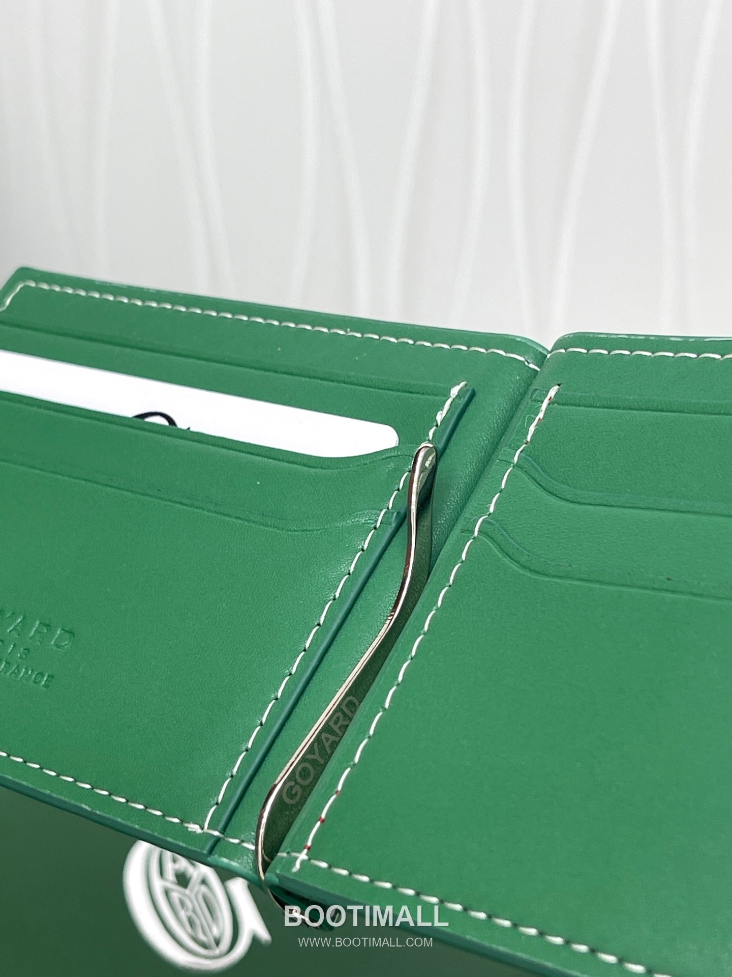 Goyard Saint-Thomas Goyardine Canvas Leather Bi-Fold Wallet with Money Clip 고야드 생토마 고야르딘 캔버스 레더 바이폴드 머니클립 지갑 G511 11cm 7