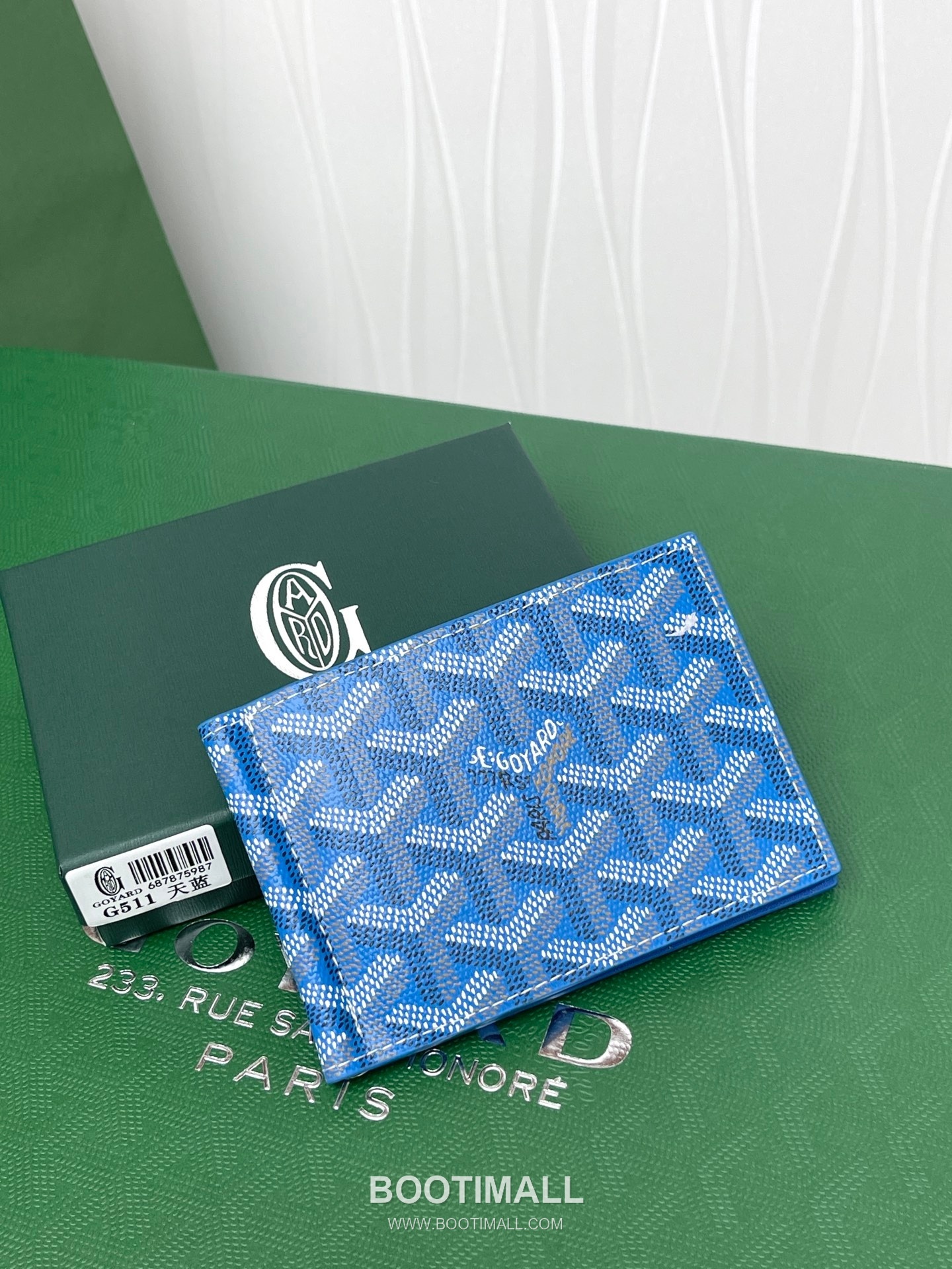 Goyard Saint-Thomas Goyardine Canvas Leather Bi-Fold Wallet with Money Clip 고야드 생토마 고야르딘 캔버스 레더 바이폴드 머니클립 지갑 G511 11cm 2