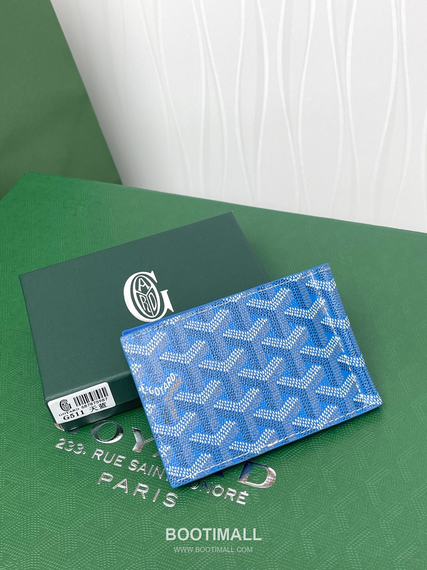 Goyard Saint-Thomas Goyardine Canvas Leather Bi-Fold Wallet with Money Clip 고야드 생토마 고야르딘 캔버스 레더 바이폴드 머니클립 지갑 G511 11cm 4