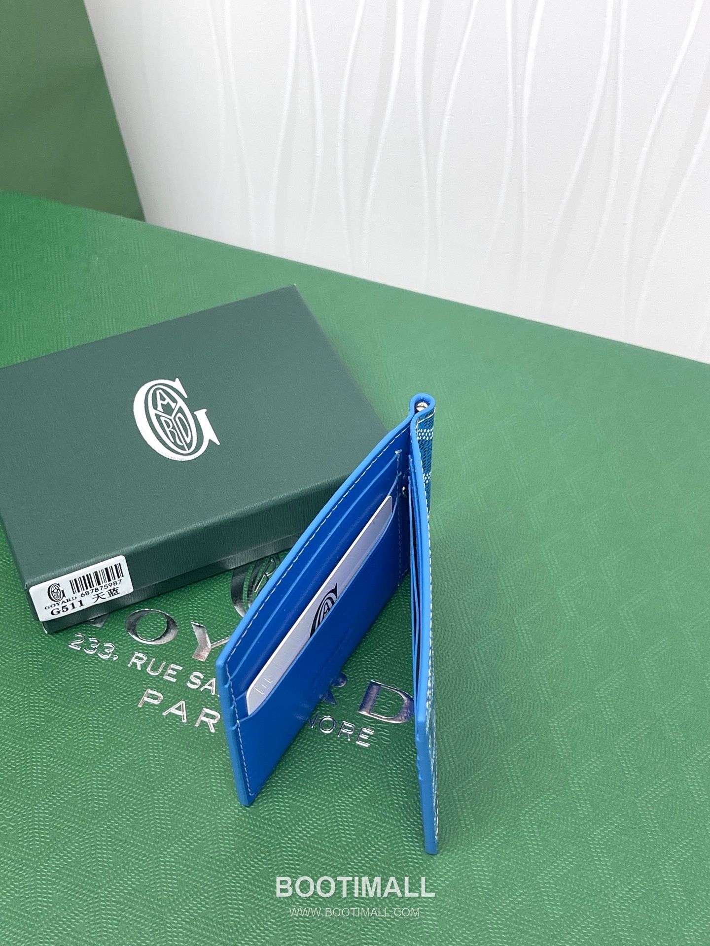 Goyard Saint-Thomas Goyardine Canvas Leather Bi-Fold Wallet with Money Clip 고야드 생토마 고야르딘 캔버스 레더 바이폴드 머니클립 지갑 G511 11cm 5